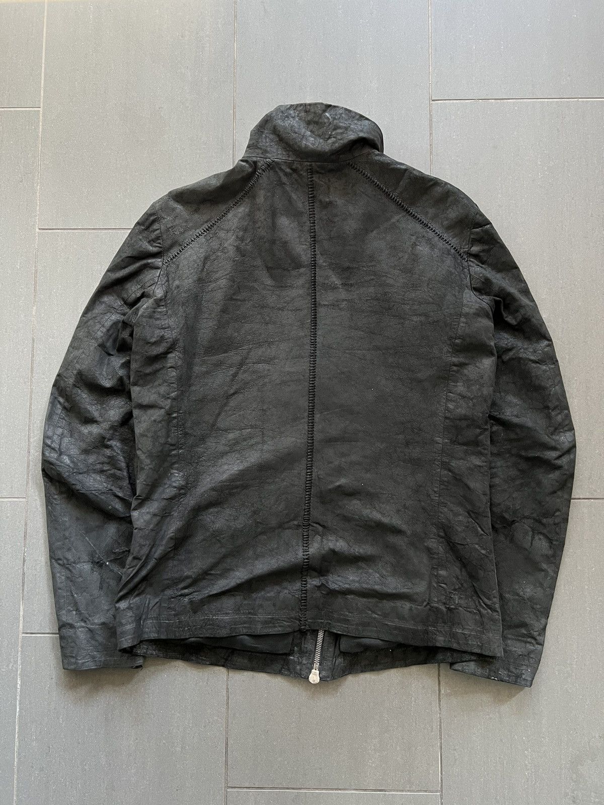 10sei0otto Scar Stitched Blistered Lamb Leather Jacket Size US L / EU 52-54 / 3 - 7 Thumbnail
