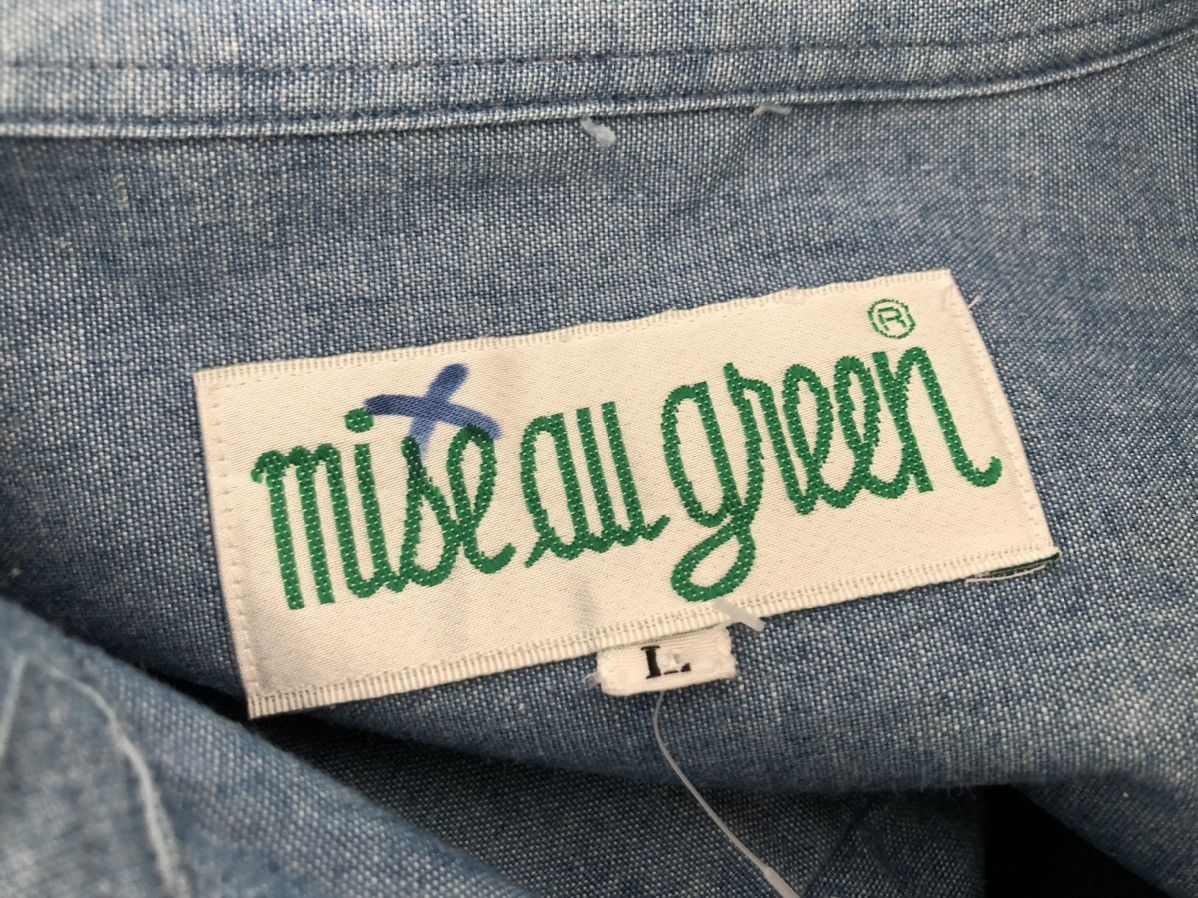Vintage Vintage 90s Mise Au Green Drying Laundry Chambray Shirt Size US L / EU 52-54 / 3 - 15 Thumbnail