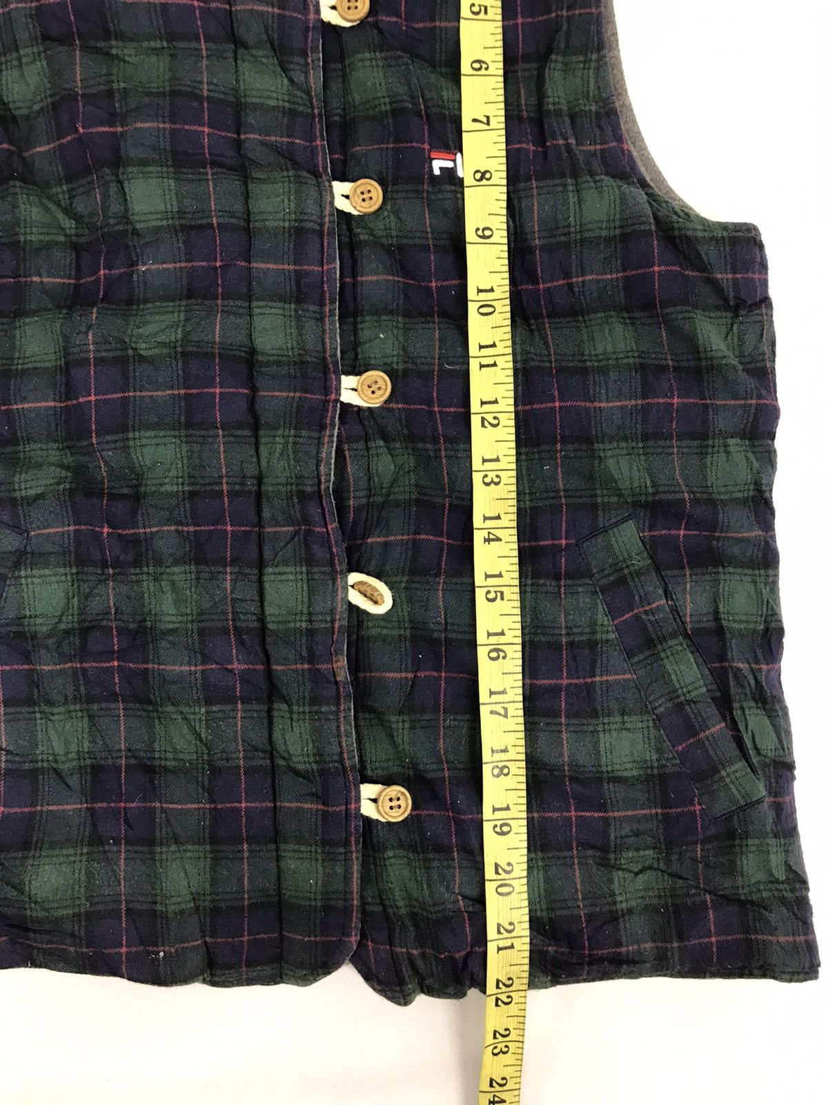 Fila Fila Unisex Reversible Insulate Wool Vest Plaid Checked Size US S / EU 44-46 / 1 - 7 Thumbnail