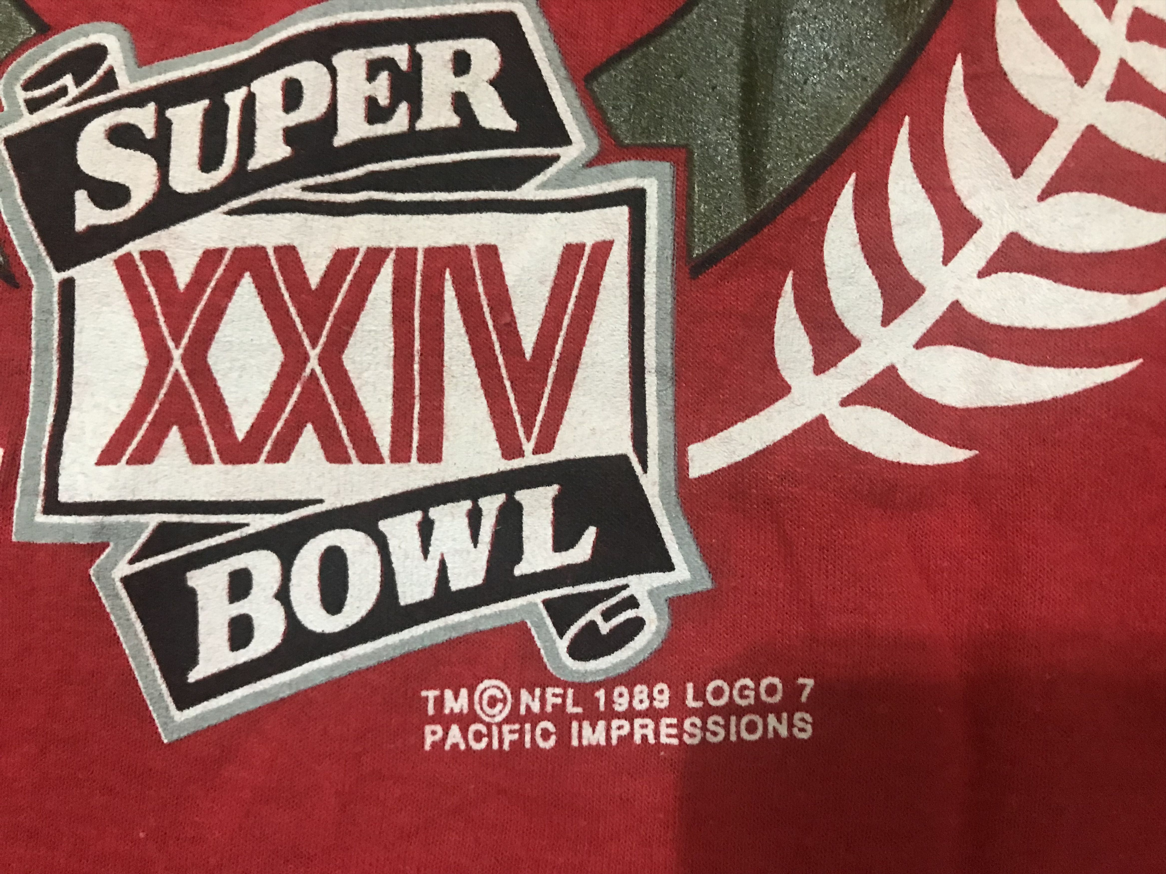 NFL VTG 80’ NFC CHAMPION SUPERBOWL XXIV (SF 49ERS) TSHIRT Size US XL / EU 56 / 4 - 7 Thumbnail