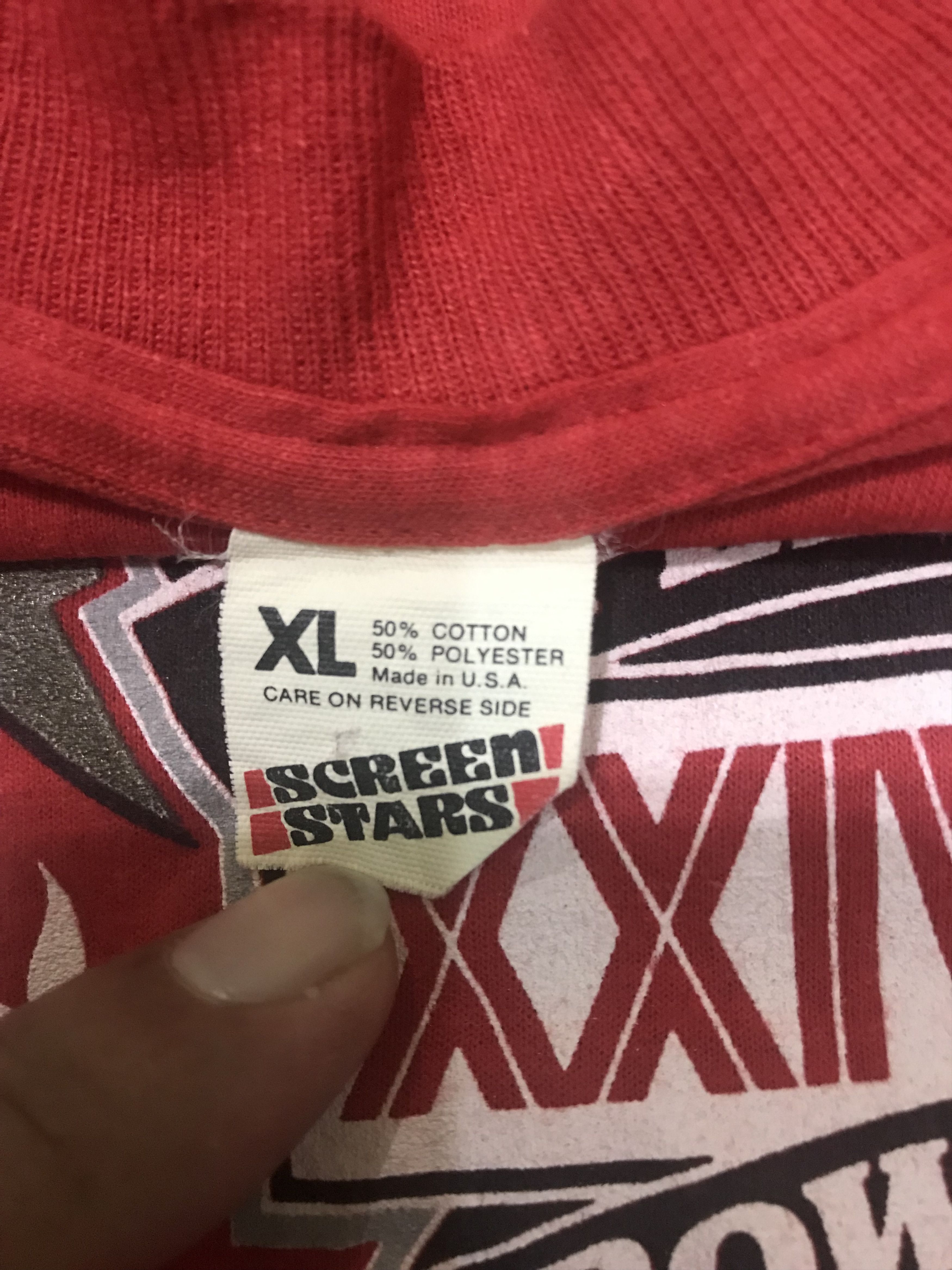 NFL VTG 80’ NFC CHAMPION SUPERBOWL XXIV (SF 49ERS) TSHIRT Size US XL / EU 56 / 4 - 8 Thumbnail