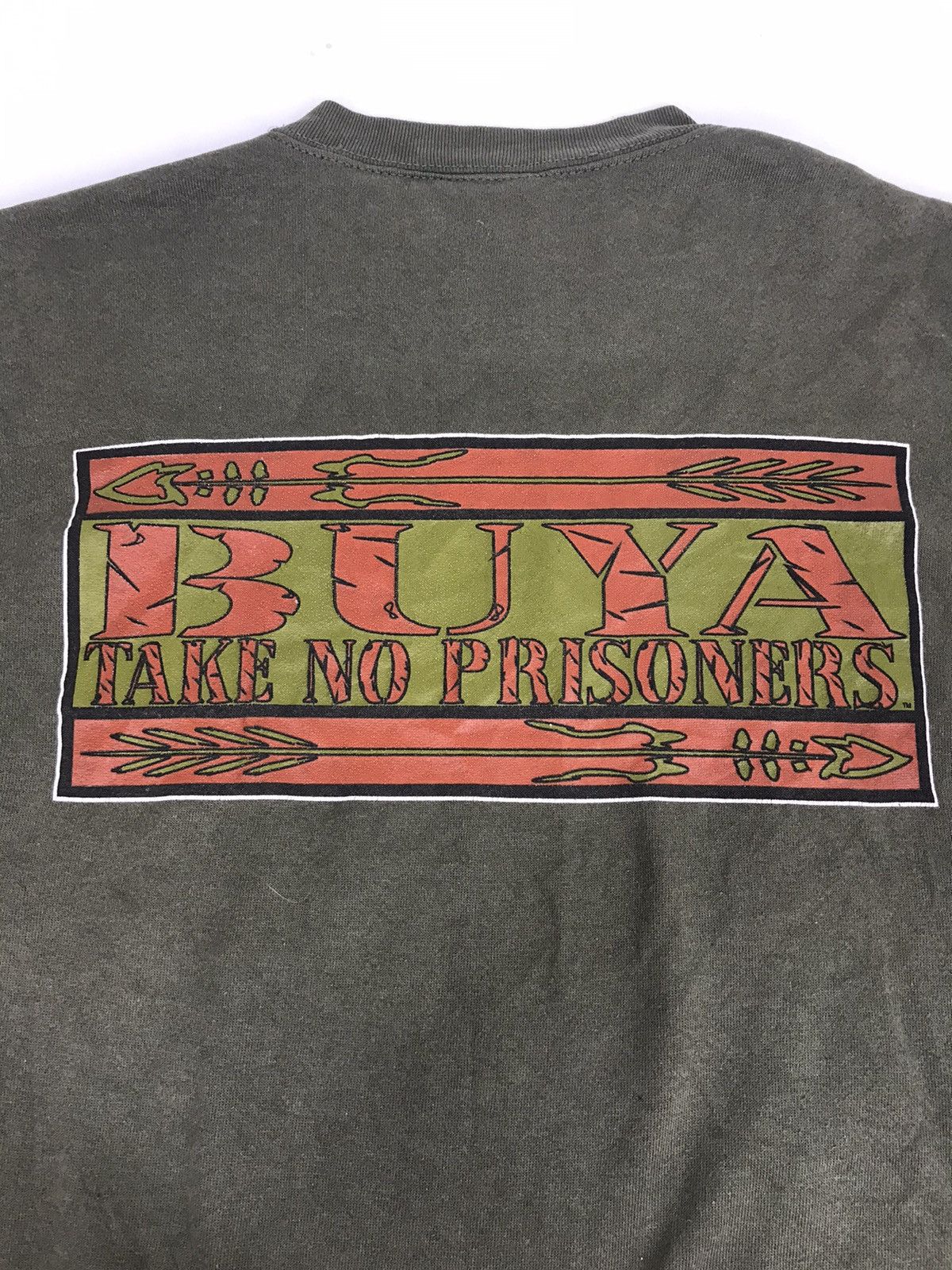 Vintage Vintage 90s Buya Hawaii Take No Prisoner Box Logo Size US L / EU 52-54 / 3 - 3 Thumbnail