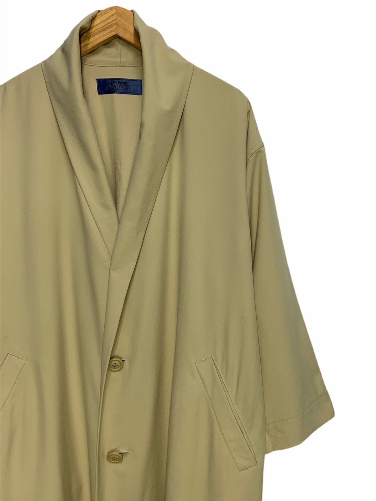 Issey Miyake Vintage 80s Issey Miyake Windcoat Oversized Trench Jacket Size US XL / EU 56 / 4 - 2 Thumbnail