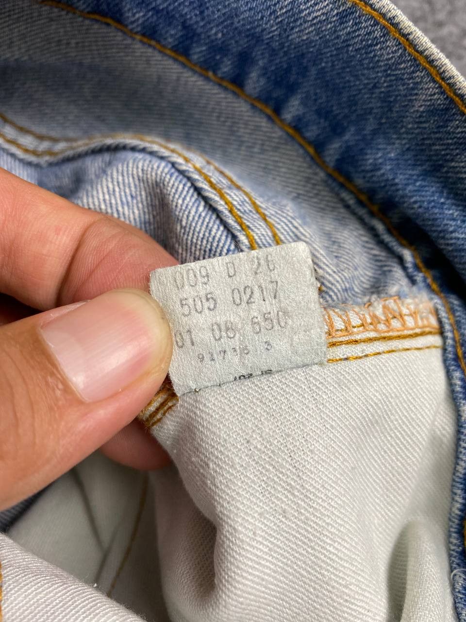 Levi's true vintage 70s levis 505 denim talon zipper Size US 32 / EU 48 - 15 Thumbnail