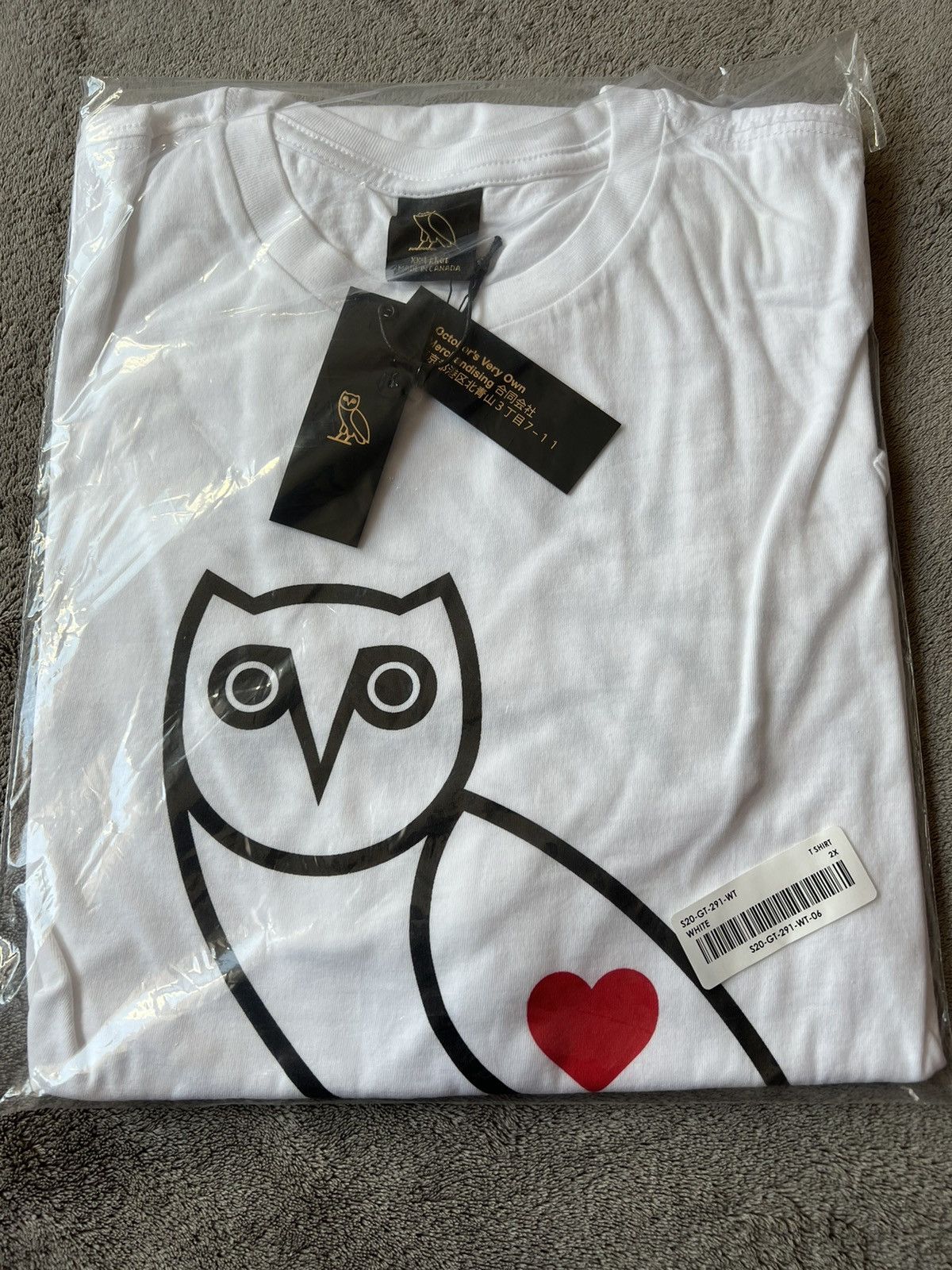 Drake × October's Very Own OVO T-Shirt CLB Heart OG Owl Give Thanks Tee with tags Size US XXL / EU 58 / 5 - 1 Thumbnail