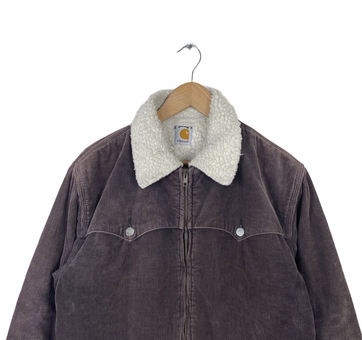 Carhartt ☀️Carhartt corduroy sherpa lining zipper jacket Size US L / EU 52-54 / 3 - 3 Thumbnail