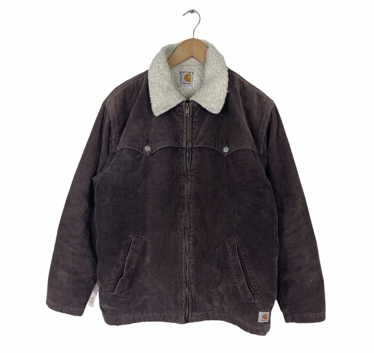 Carhartt ☀️Carhartt corduroy sherpa lining zipper jacket Size US L / EU 52-54 / 3 - 1 Thumbnail