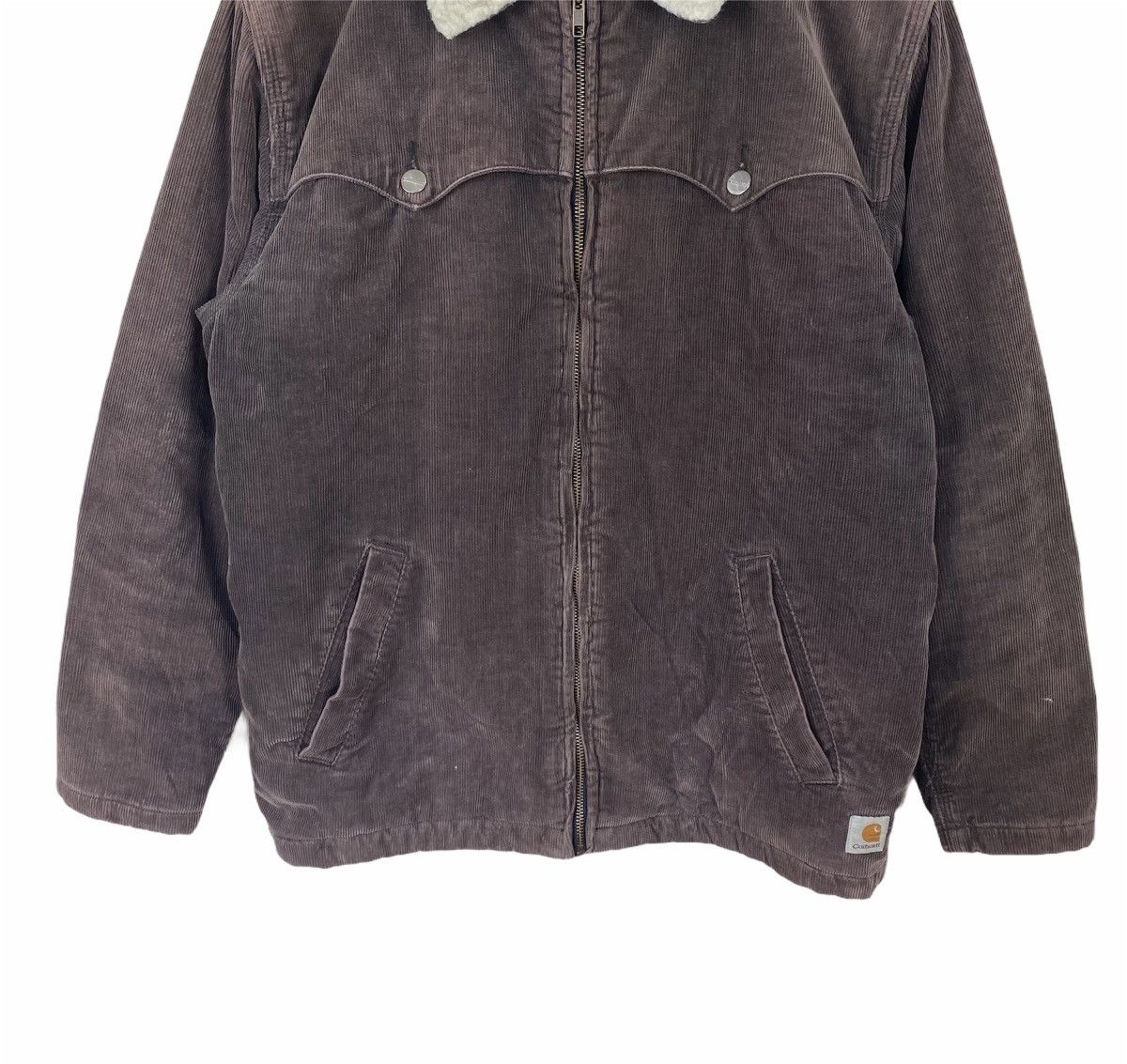 Carhartt ☀️Carhartt corduroy sherpa lining zipper jacket Size US L / EU 52-54 / 3 - 4 Thumbnail