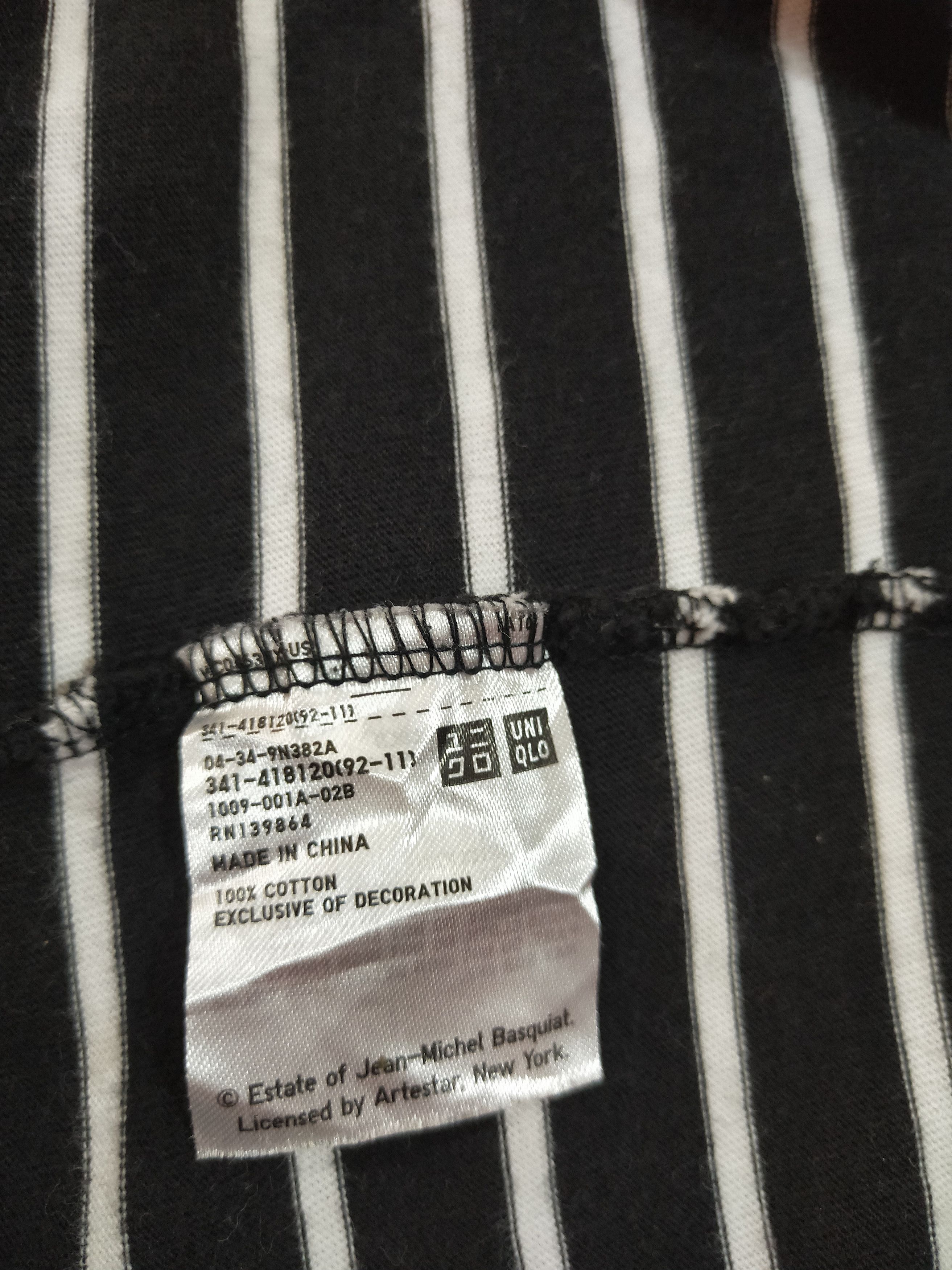 Jean-Michel Basquiat × Uniqlo Jean-Michel Basquiat Striped Pocket T-Shirt Size US XL / EU 56 / 4 - 5 Thumbnail