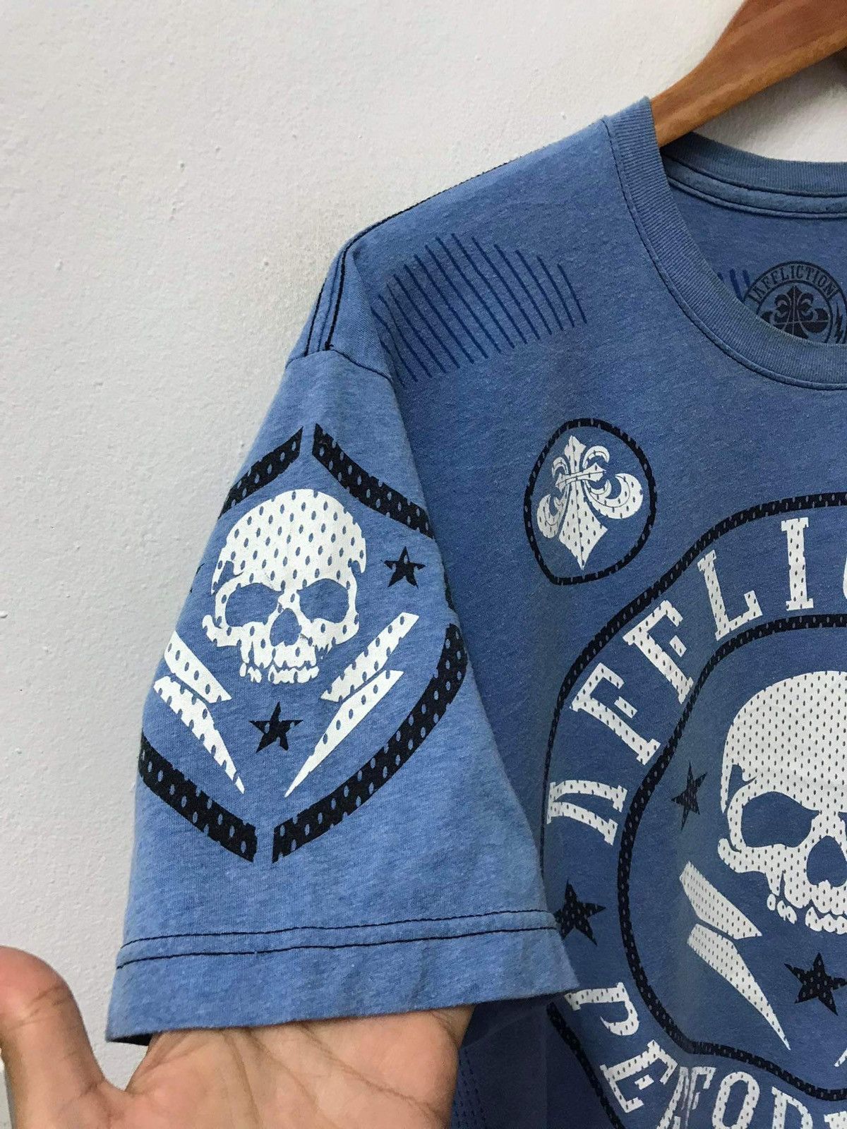 Affliction × Ed Hardy × Southpole Affliction Skull Y2K Graphic Tee Size US XL / EU 56 / 4 - 4 Thumbnail