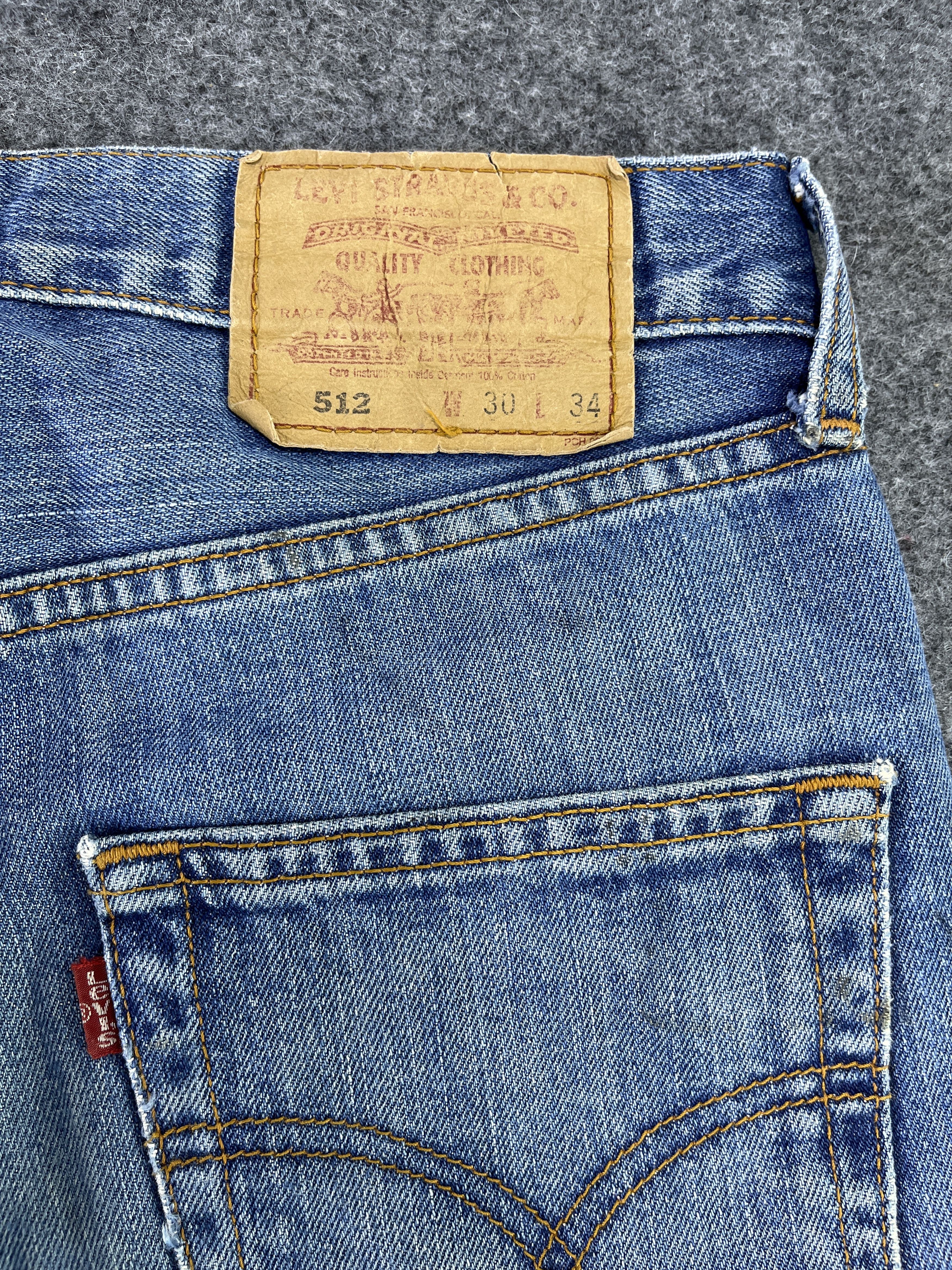 Levi's Vintage Levis 512 Distressed Jeans Flare Denim - J872 Size US 30 / EU 46 - 12 Thumbnail