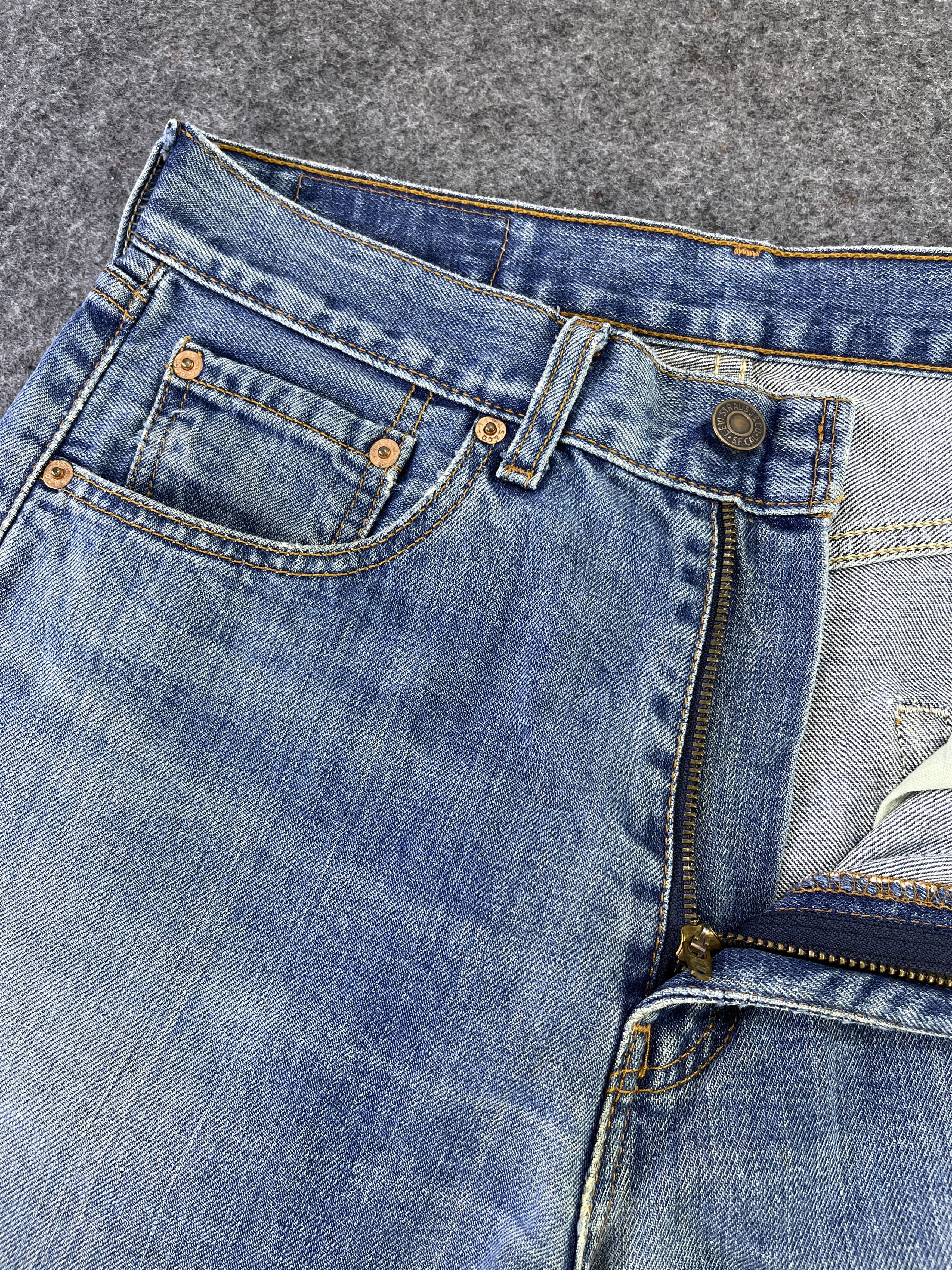 Levi's Vintage Levis 512 Distressed Jeans Flare Denim - J872 Size US 30 / EU 46 - 5 Thumbnail