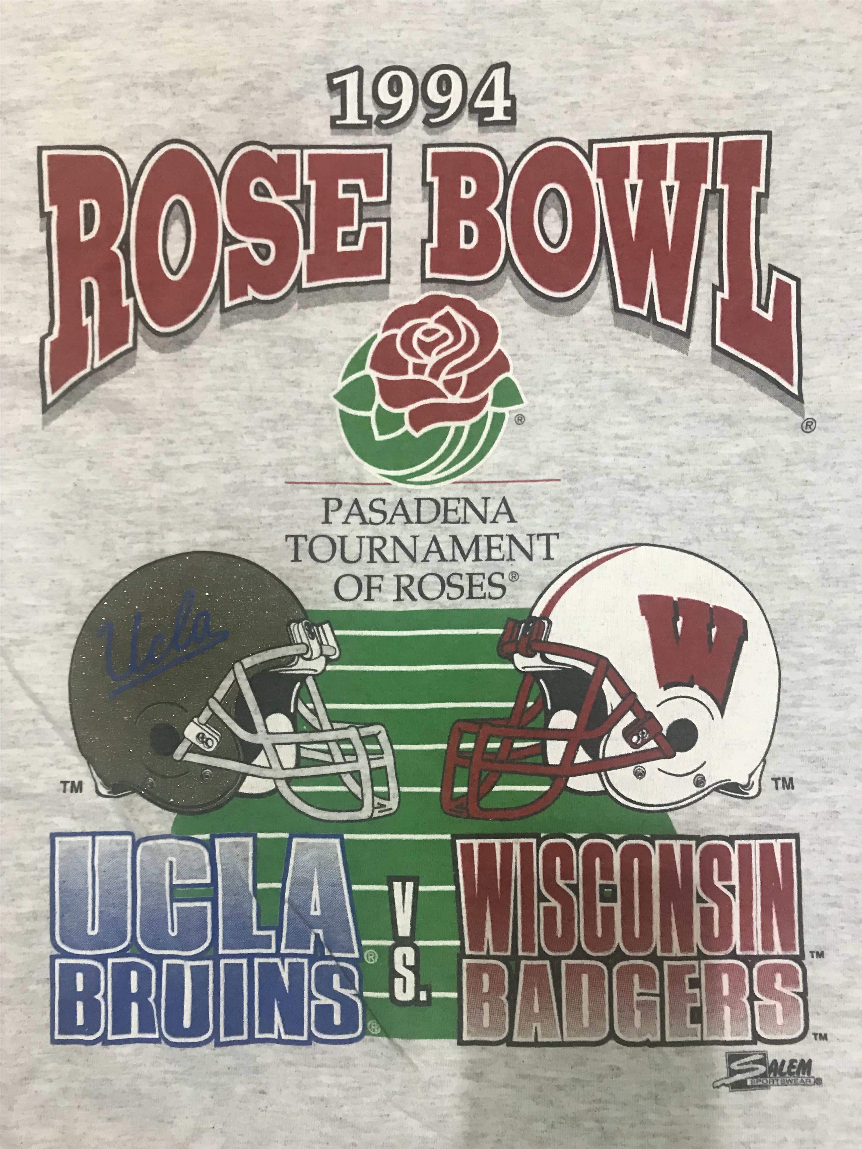 NFL VTG ROSE BOWL 1994 UCLA BRUINS WISCONSIN BADGERS TEE SHIRT Size US M / EU 48-50 / 2 - 5 Thumbnail