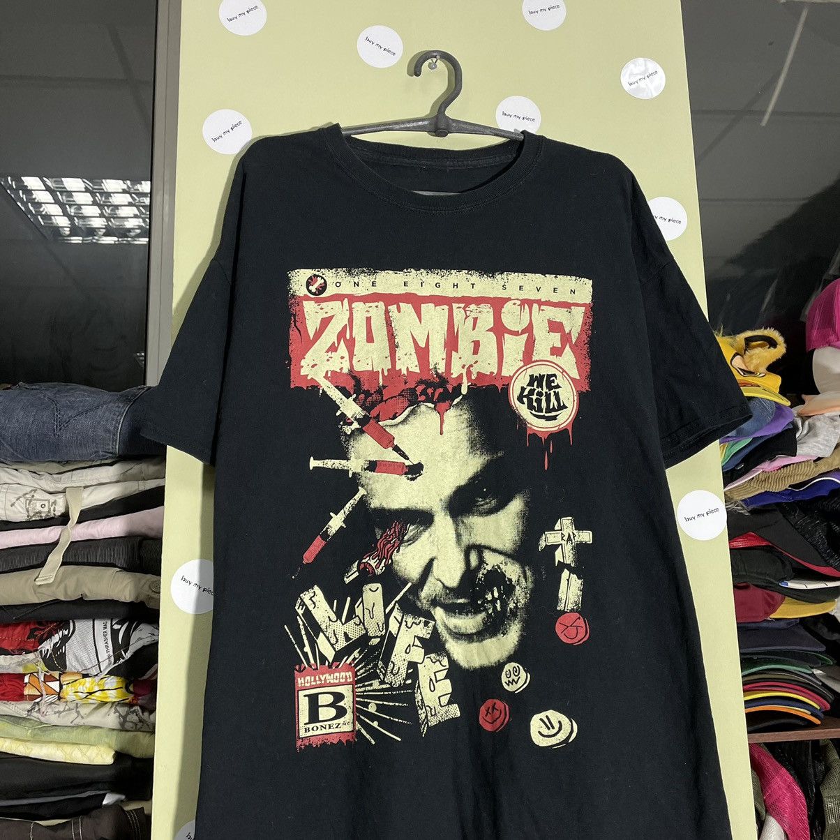 Vintage Vintage Y2K Zombie Graphic Tee Grunge Horror Aesthetic XL Size US XL / EU 56 / 4 - 4 Thumbnail