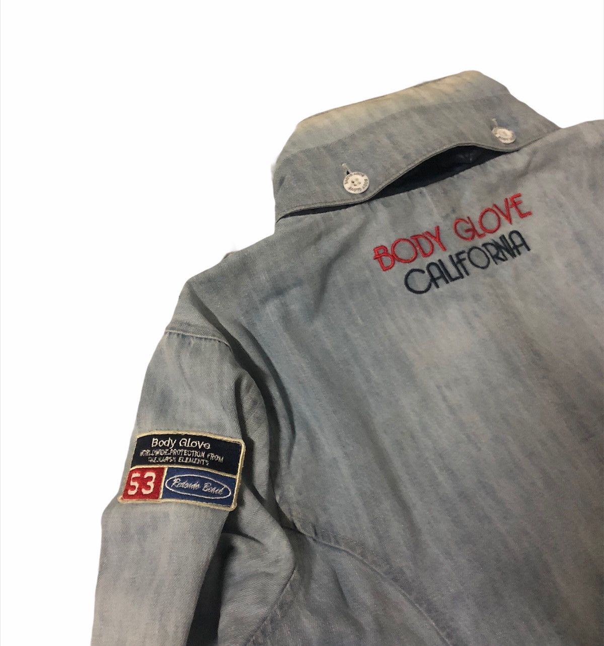 Body Glove × Vintage 🔥Body Glove California Denim Jacket With Hooded Size S / US 4 / IT 40 - 8 Thumbnail