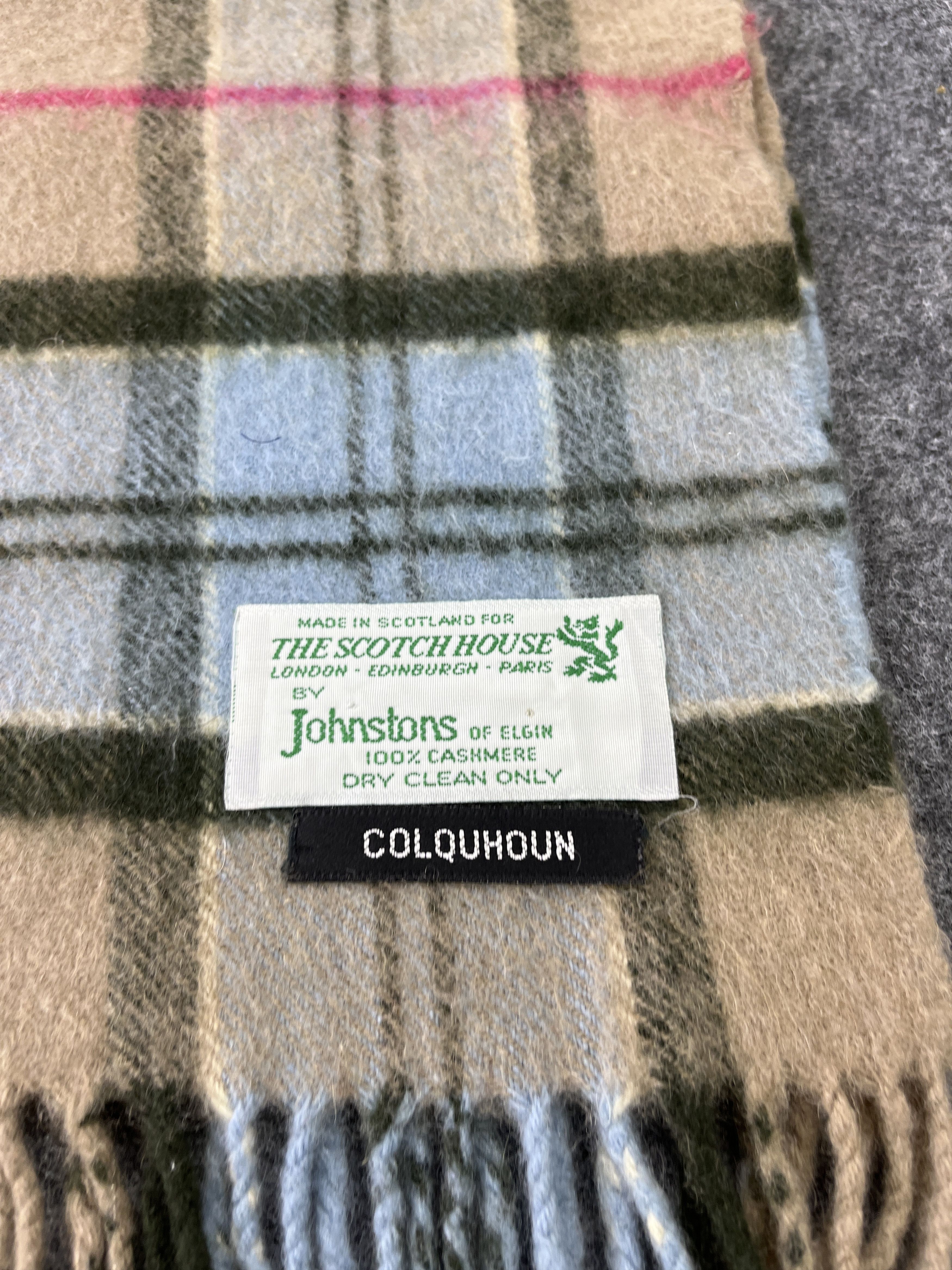 Johnstons Of Elgin × Vintage JOHNSTONS OF ELGIN CASHMERE SCARVES / MUFFLER T111 Size ONE SIZE - 6 Thumbnail