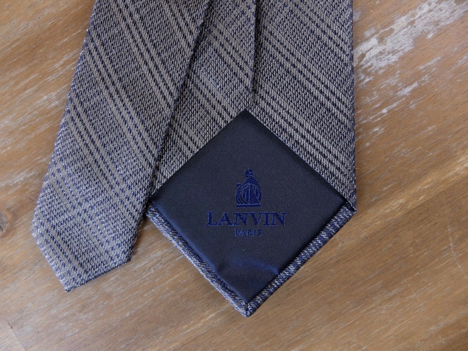 Lanvin LANVIN Paris plaid tartan woven silk tie authentic NWT Size ONE SIZE - 4 Thumbnail