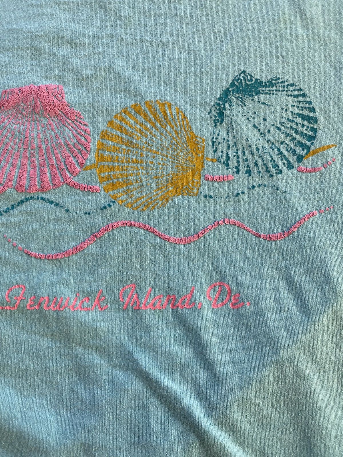 Vintage Vintage 80’s Fenwick Delaware Sea Shells Single Stitch Tee Size US XL / EU 56 / 4 - 4 Thumbnail