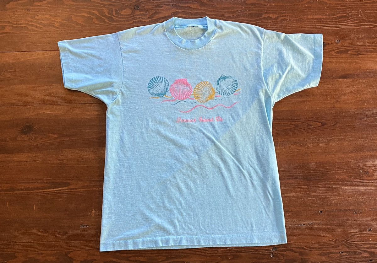Vintage Vintage 80’s Fenwick Delaware Sea Shells Single Stitch Tee Size US XL / EU 56 / 4 - 2 Thumbnail