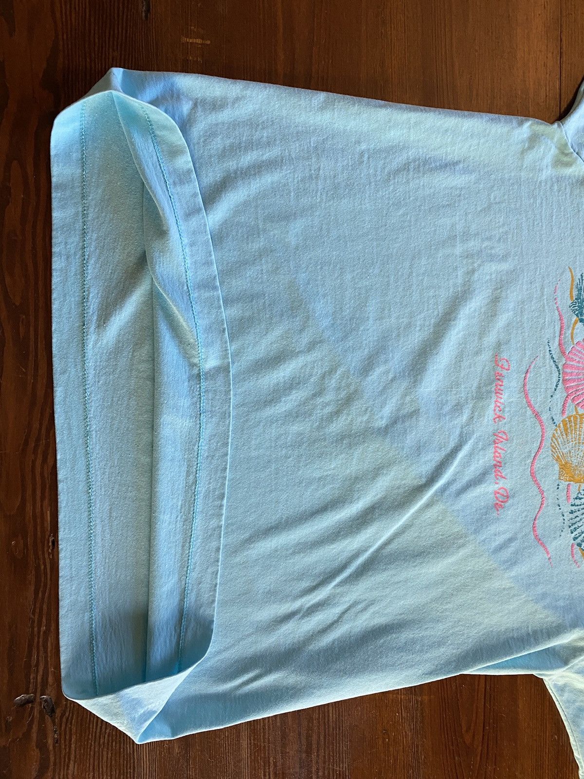 Vintage Vintage 80’s Fenwick Delaware Sea Shells Single Stitch Tee Size US XL / EU 56 / 4 - 9 Thumbnail