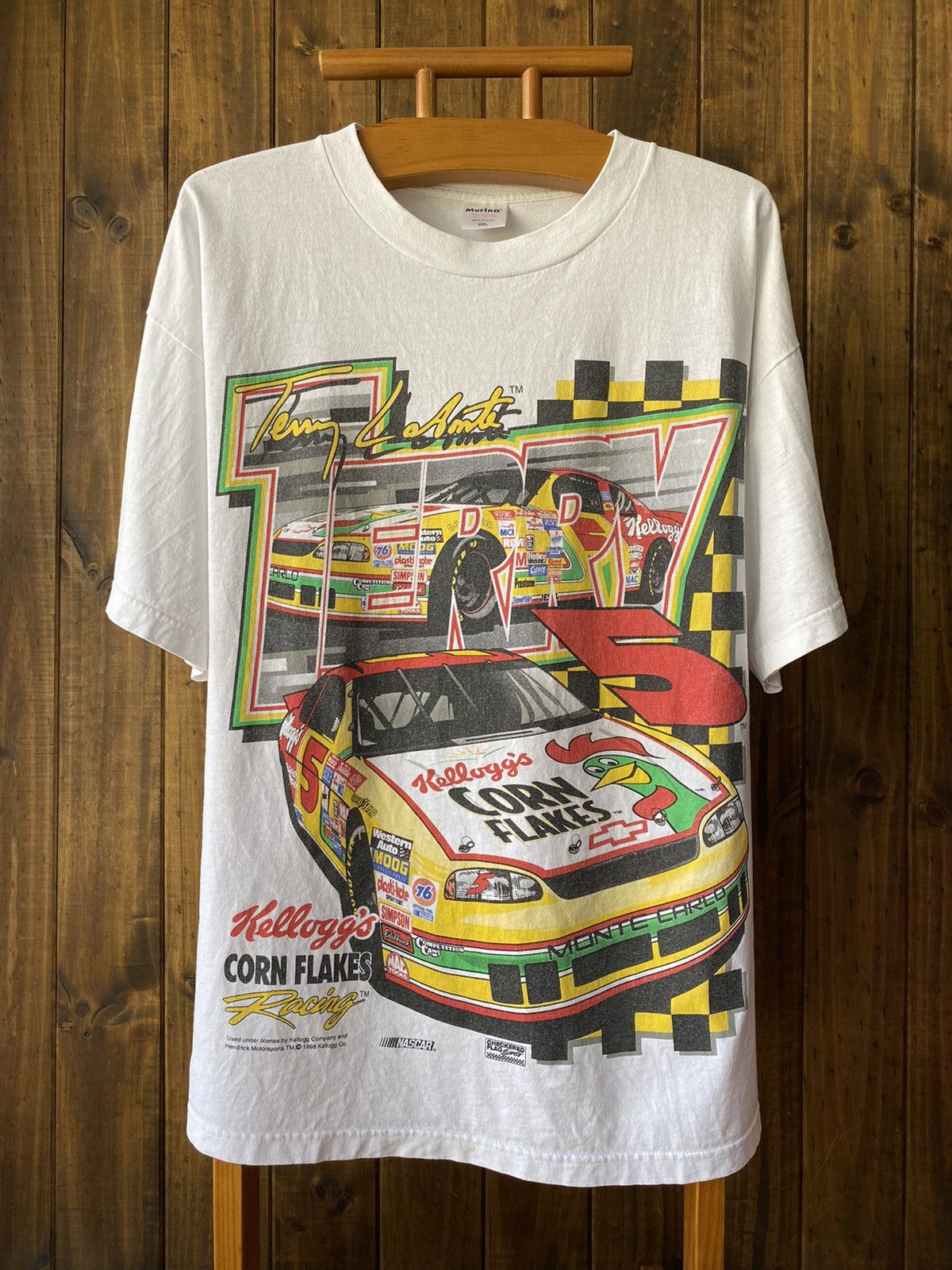 Vintage Vintage 1998 NASCAR Kellogg’s Corn Flakes racing tee | Grailed