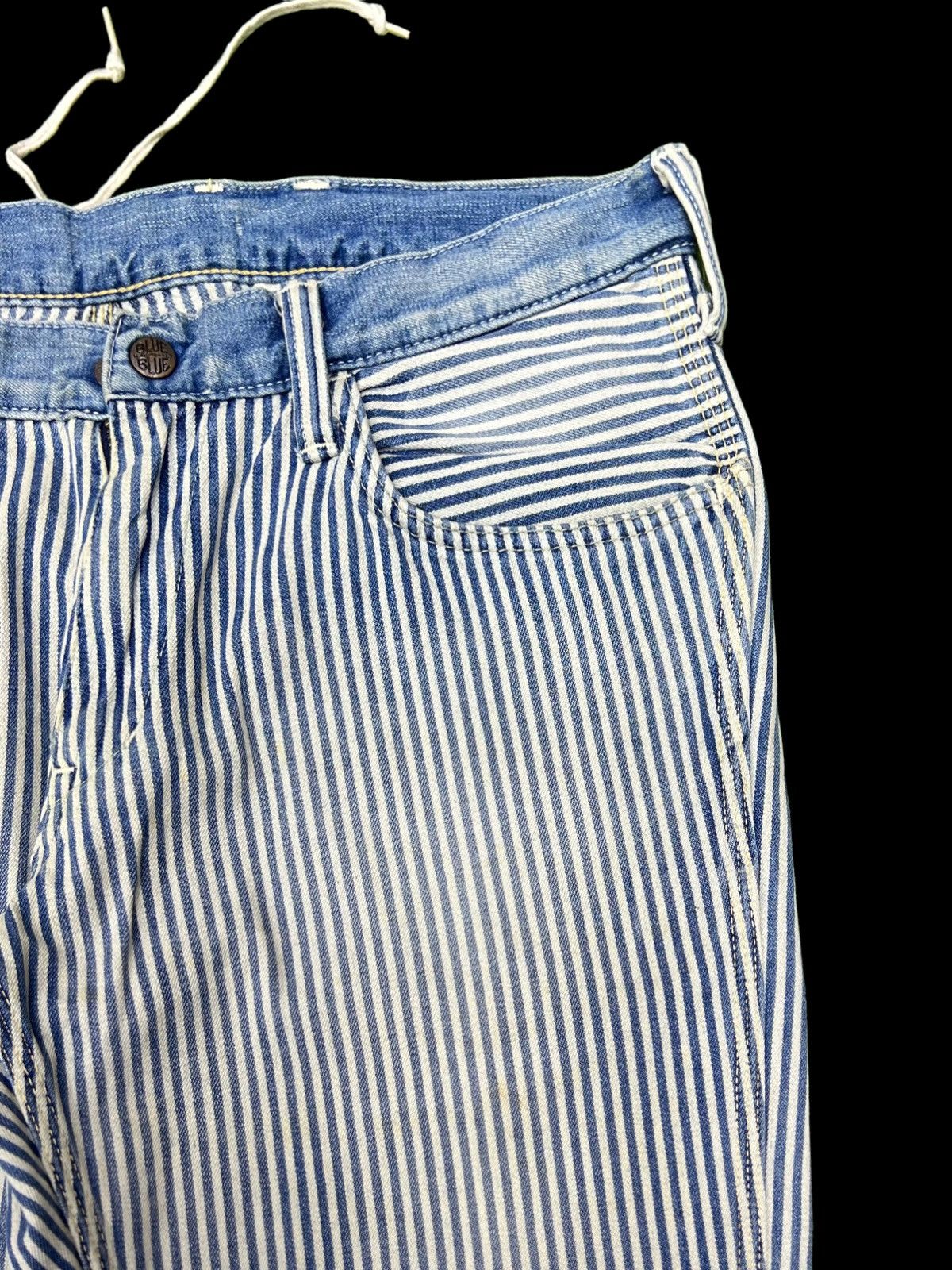 Blue Blue Japan × Designer VINTAGE Blue Blue Japan Hickory Pants Size US 32 / EU 48 - 13 Thumbnail