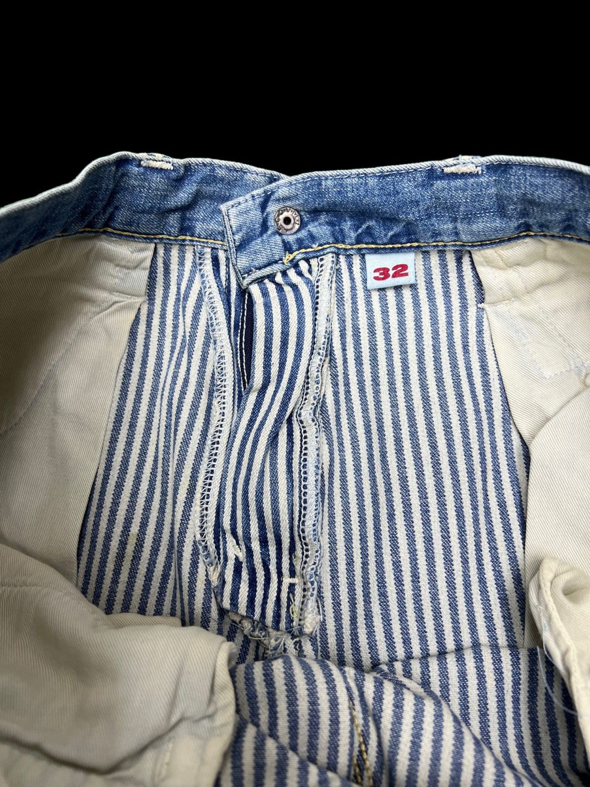 Blue Blue Japan × Designer VINTAGE Blue Blue Japan Hickory Pants Size US 32 / EU 48 - 17 Thumbnail
