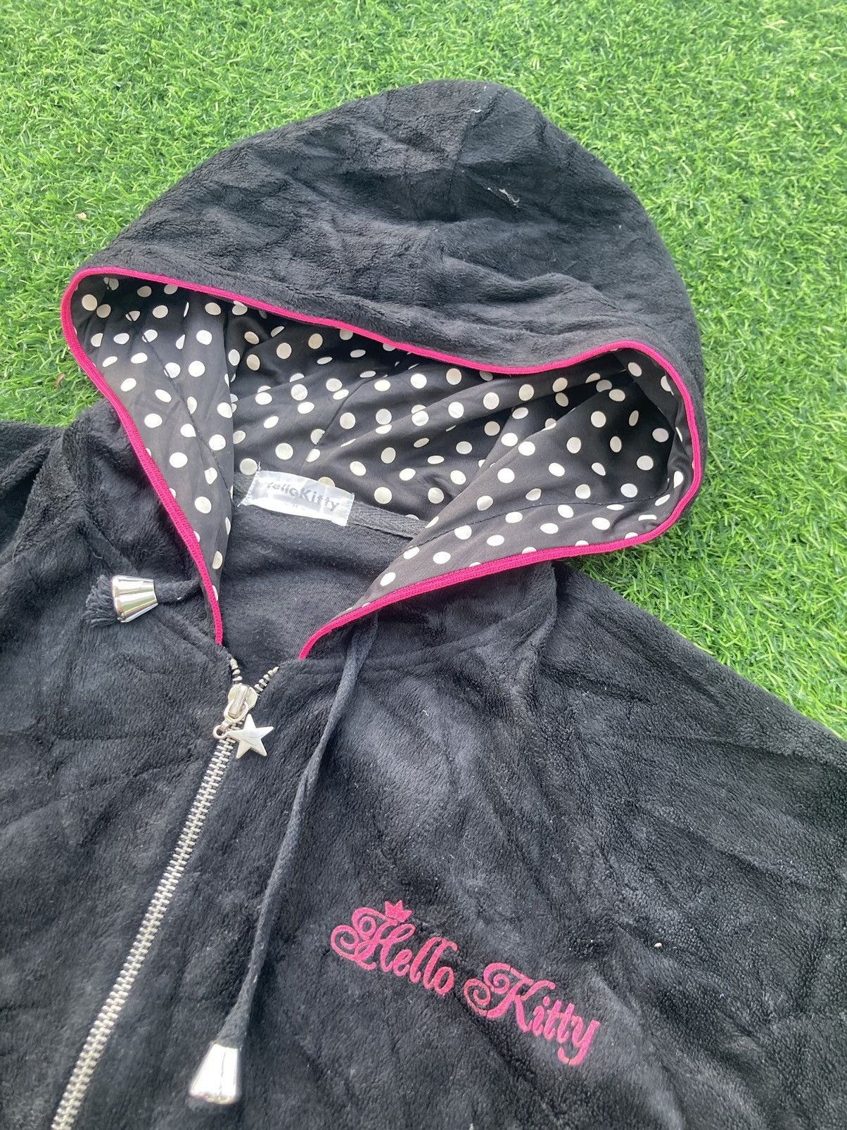 Japanese Brand HELLO KITTY BIG LOGO ZIPPER HOODIE Size M / US 6-8 / IT 42-44 - 6 Thumbnail