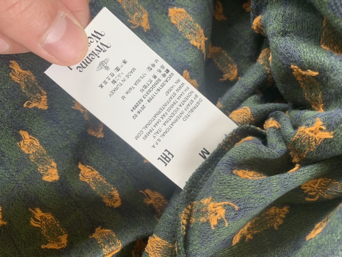 Vivienne Westwood o1rshd1 Argyle Multicolor Big Neck Polo, LS Size US M / EU 48-50 / 2 - 16 Thumbnail