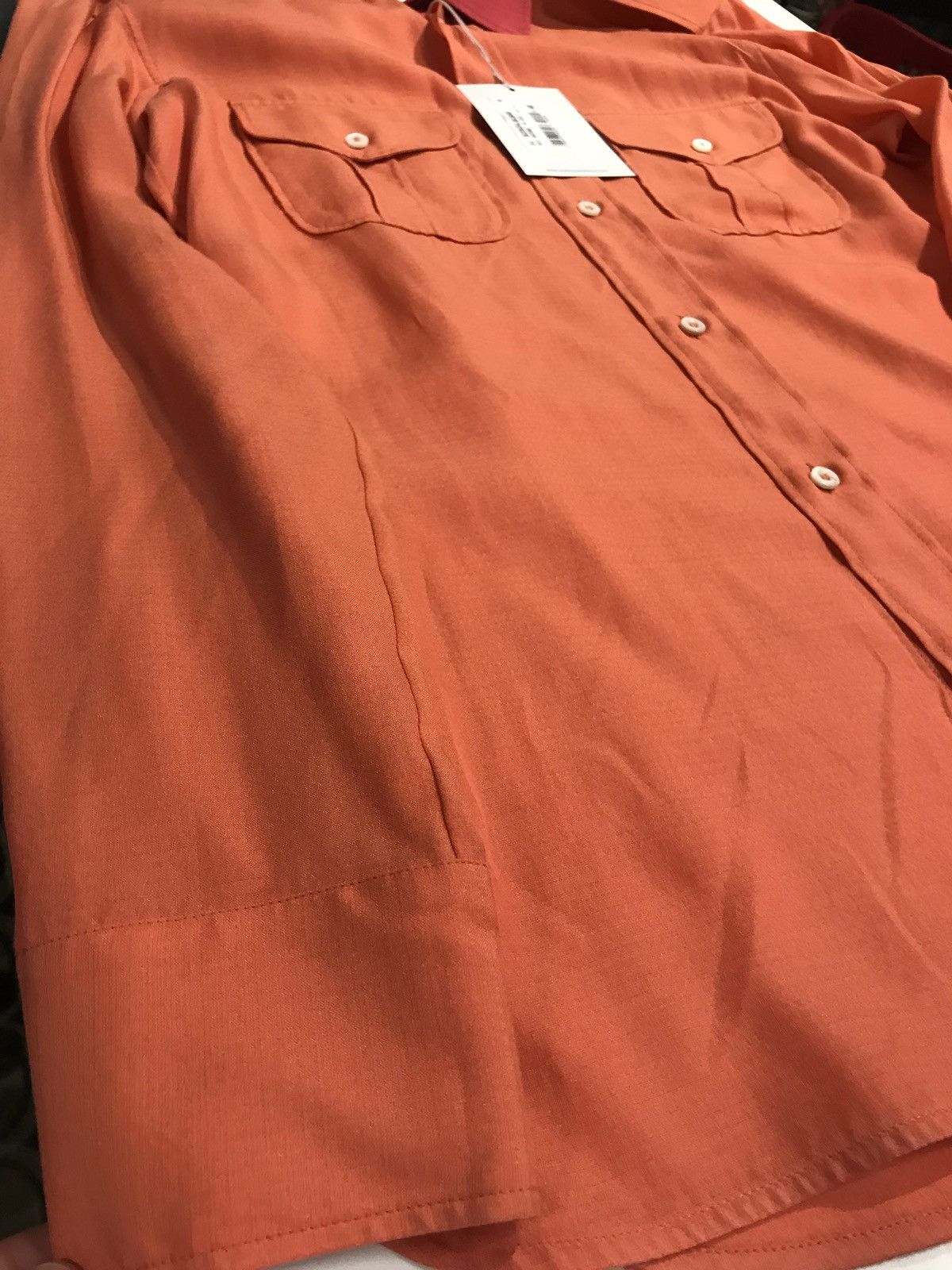 Vivienne Westwood Silk Blend Button Up In Orange Size US M / EU 48-50 / 2 - 8 Thumbnail