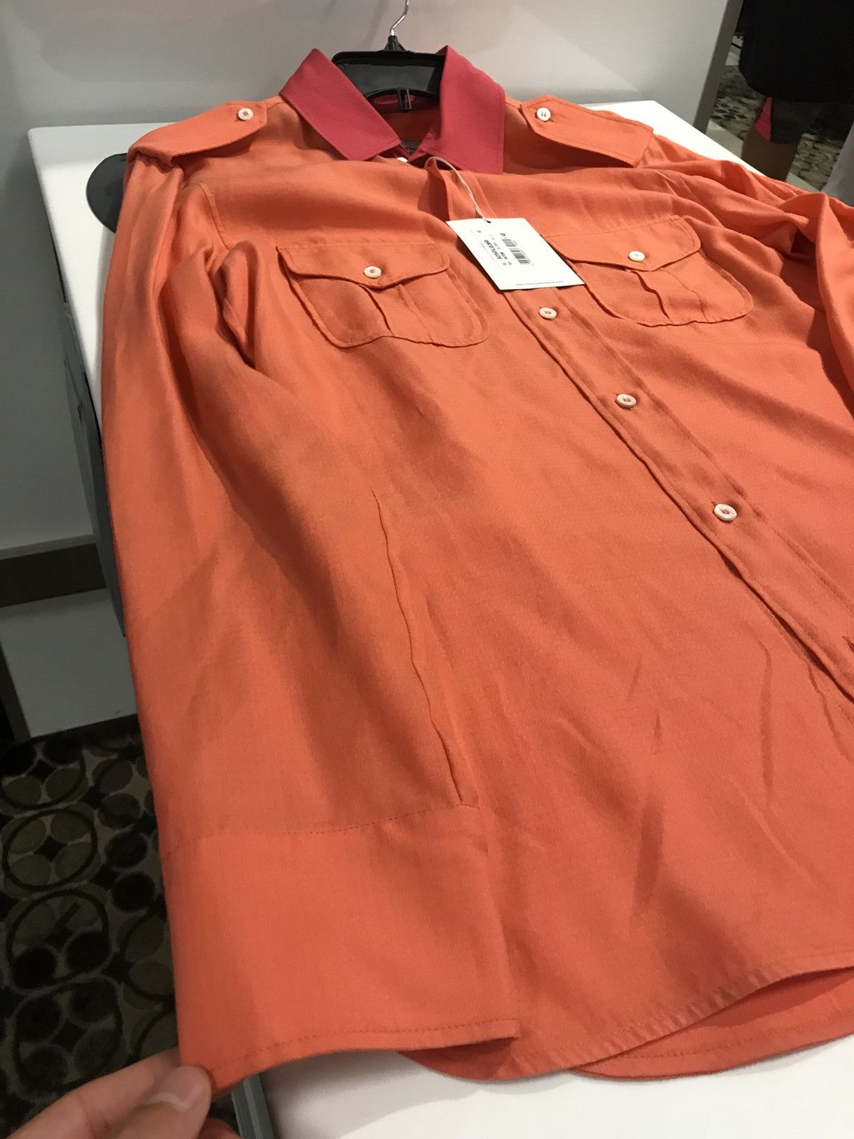 Vivienne Westwood Silk Blend Button Up In Orange Size US M / EU 48-50 / 2 - 7 Thumbnail