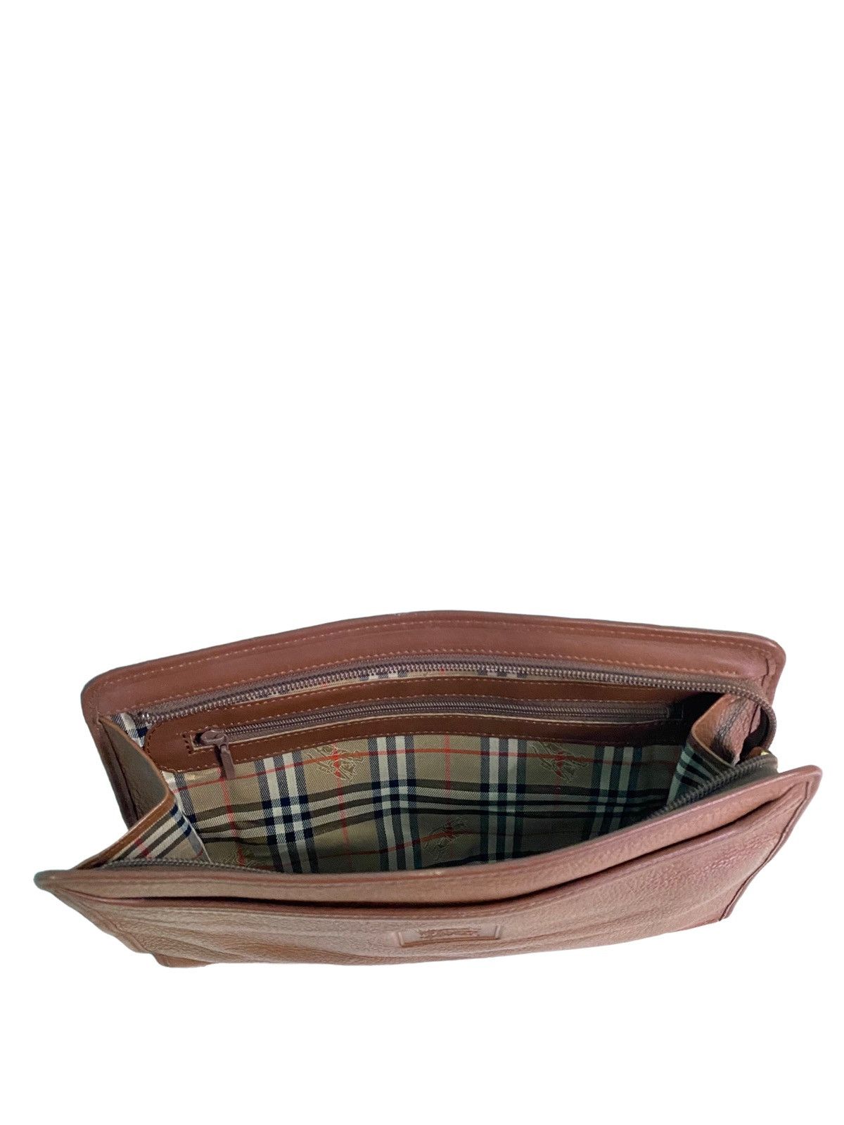 Burberry Prorsum × Vintage AUTHENTIC VINTAGE BURBERRYS LEATHER POUCH/CLUTCH BAG Size ONE SIZE - 10 Thumbnail