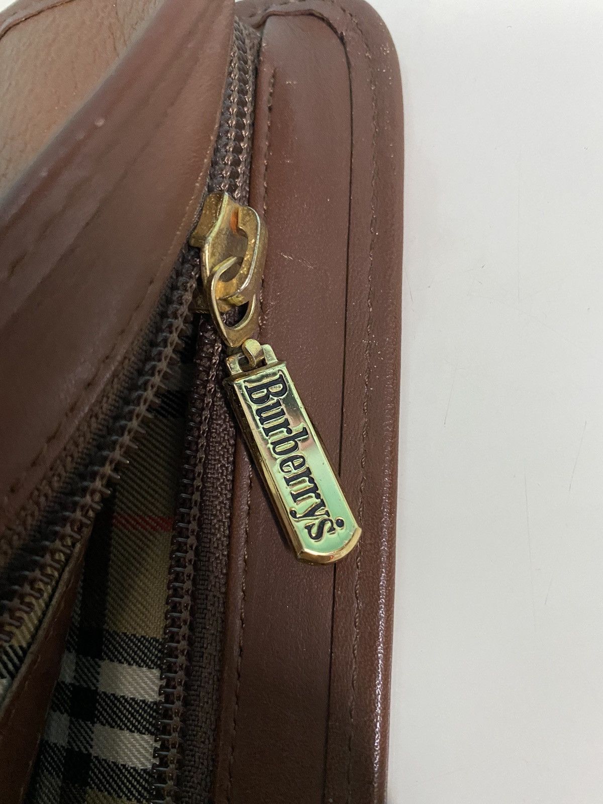 Burberry Prorsum × Vintage AUTHENTIC VINTAGE BURBERRYS LEATHER POUCH/CLUTCH BAG Size ONE SIZE - 15 Thumbnail