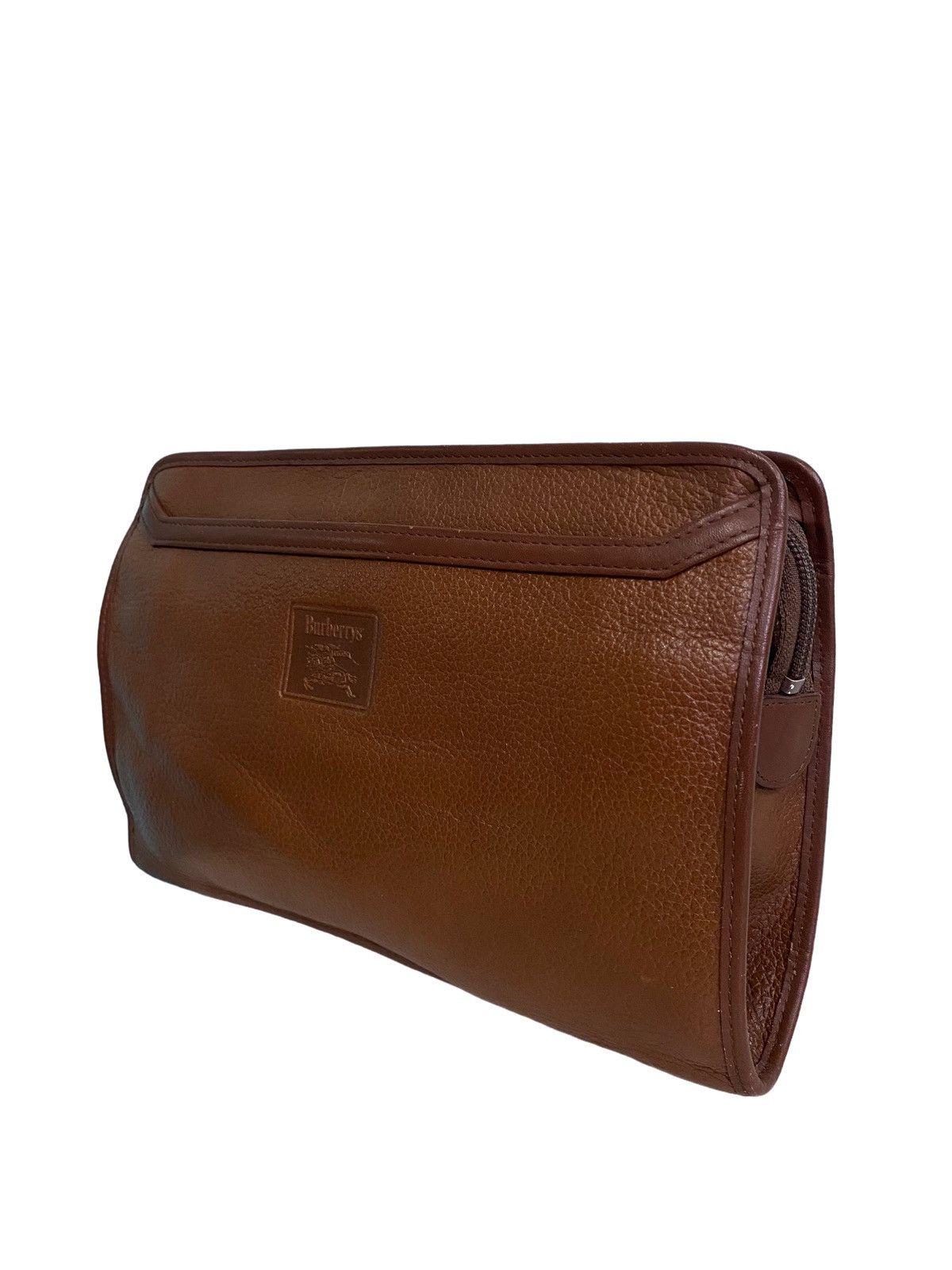 Burberry Prorsum × Vintage AUTHENTIC VINTAGE BURBERRYS LEATHER POUCH/CLUTCH BAG Size ONE SIZE - 5 Thumbnail