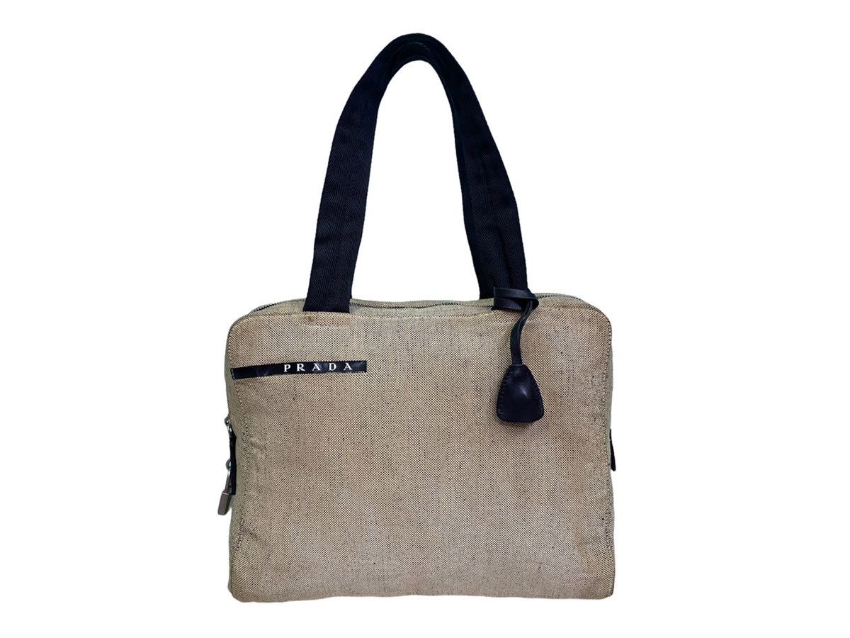 AUTHENTIC VINTAGE PRADA CANVAS TOTE BAG
