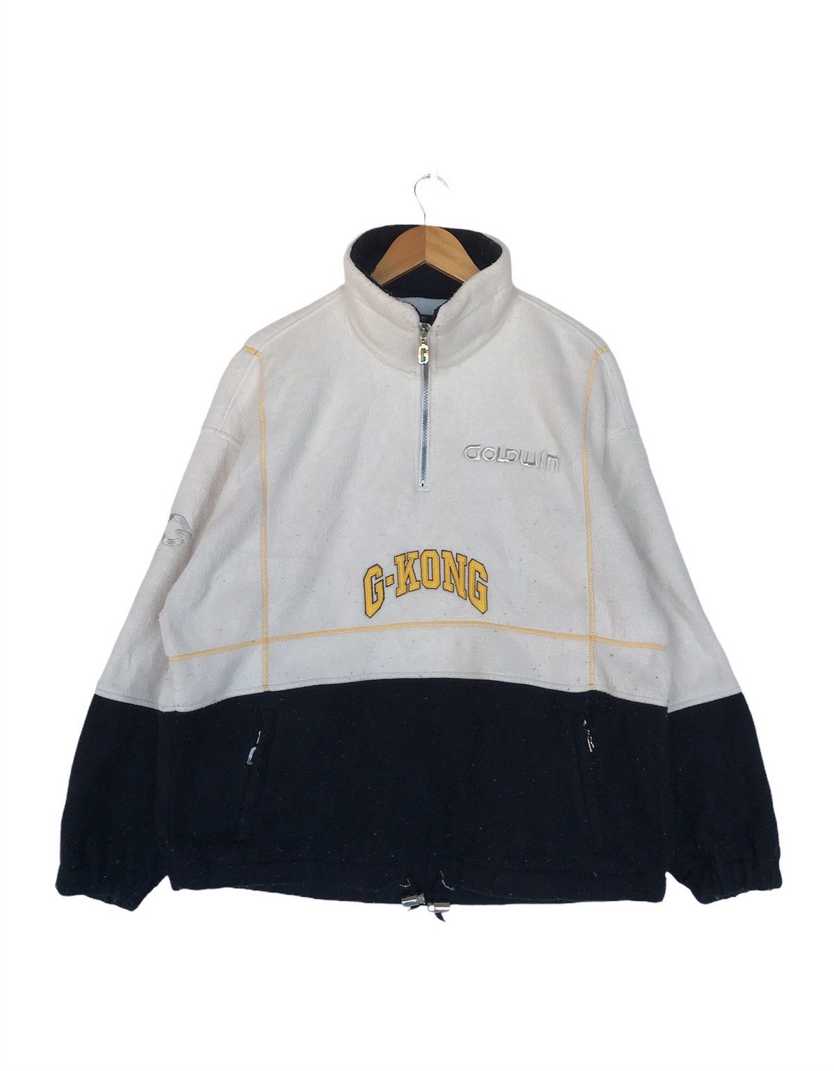 Goldwin Vintage G-Kong Goldwin Fleece Jacket Two Tone Size US L / EU 52-54 / 3 - 1 Thumbnail