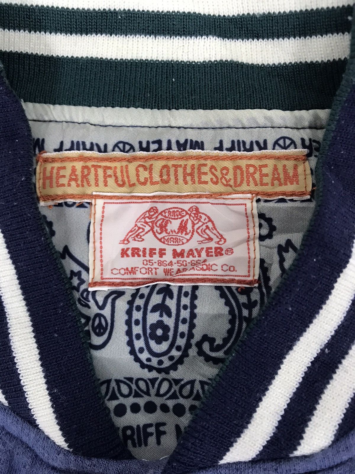 Vintage Kriff Mayer Varsity Jacket Rugby Wear Snap Button Art Size US M / EU 48-50 / 2 - 4 Thumbnail