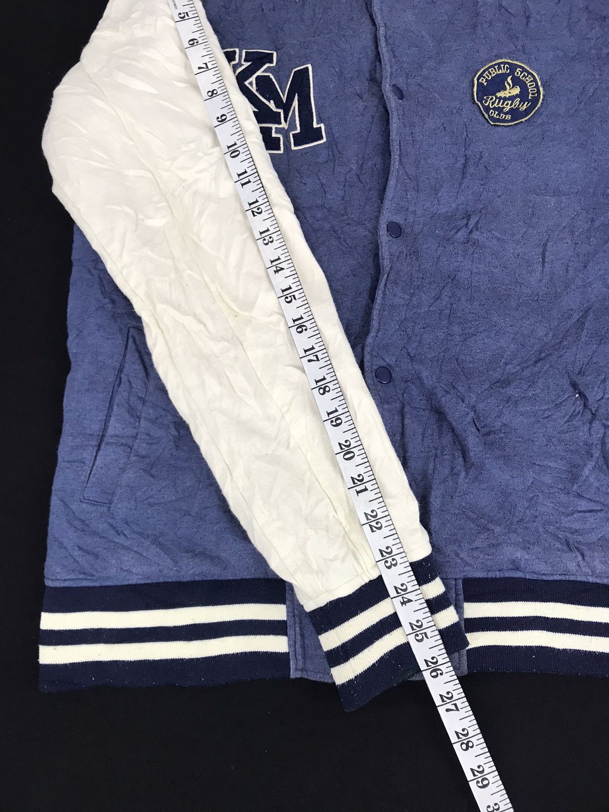 Vintage Kriff Mayer Varsity Jacket Rugby Wear Snap Button Art Size US M / EU 48-50 / 2 - 10 Thumbnail