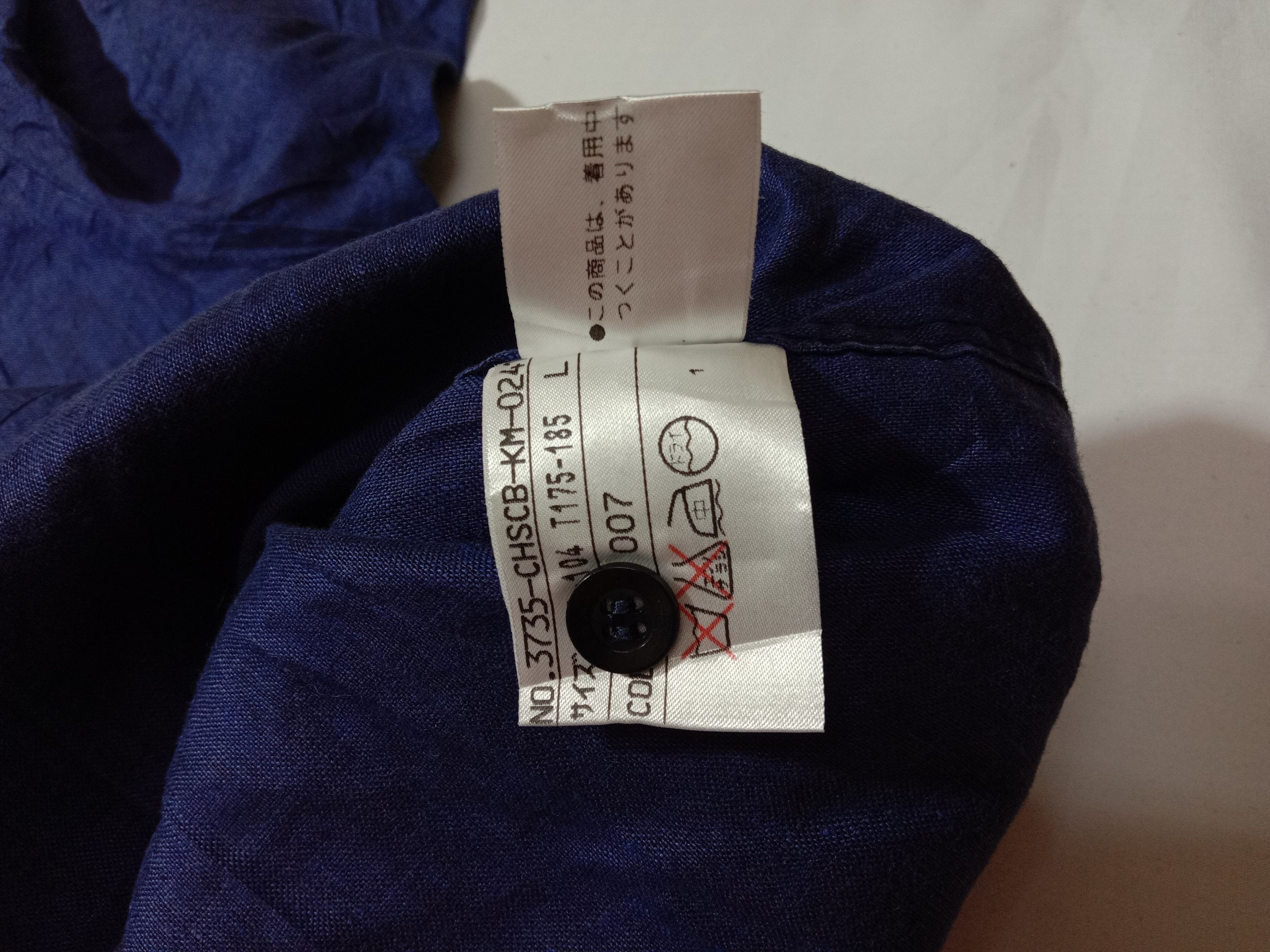 Calvin Klein Branded Button Up Shirt Calvin Klein Navy Blue Size US L / EU 52-54 / 3 - 7 Thumbnail
