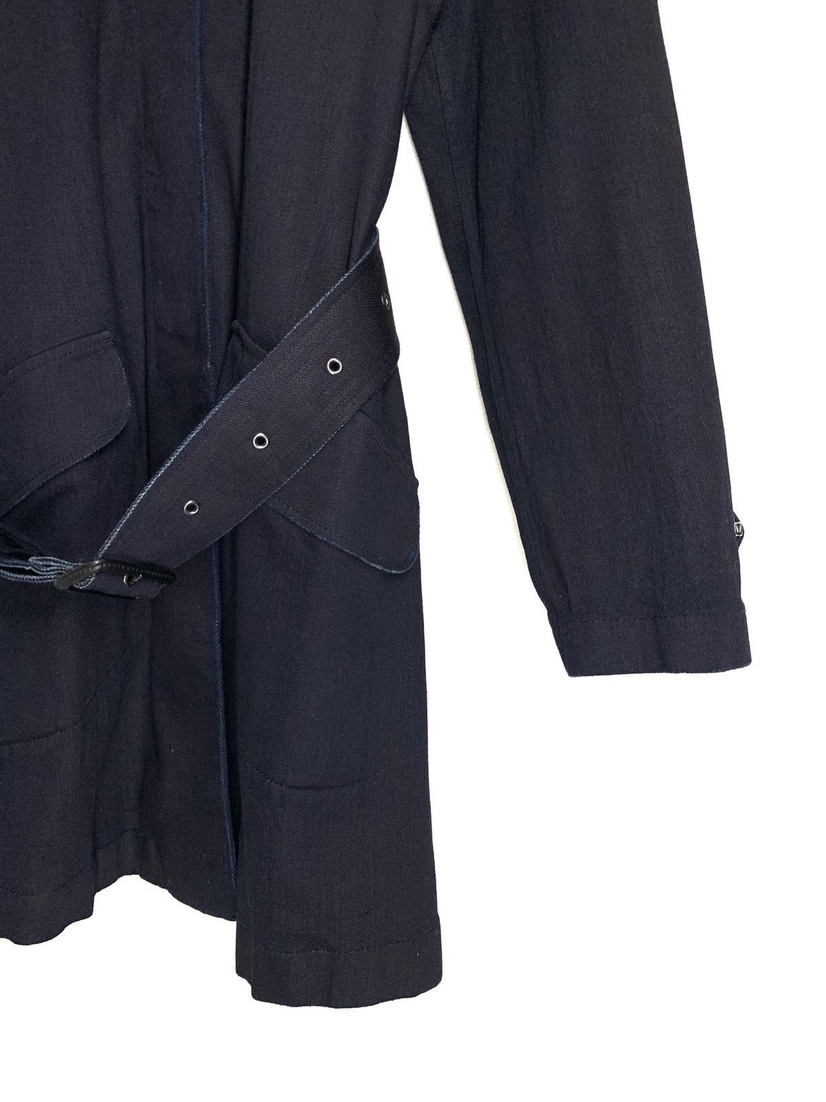 Jil Sander × Uniqlo Jil Sander Uniqlo Blue Denim Button Up Coat Size US M / EU 48-50 / 2 - 3 Thumbnail