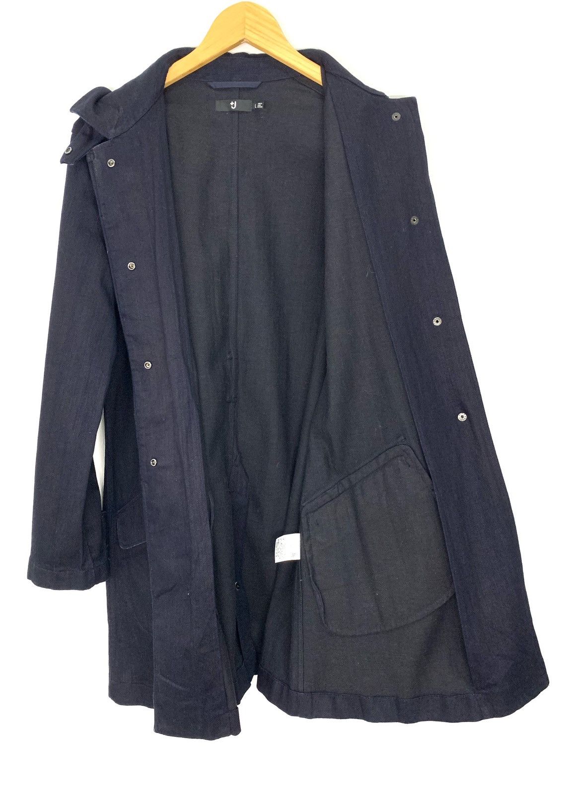 Jil Sander × Uniqlo Jil Sander Uniqlo Blue Denim Button Up Coat Size US M / EU 48-50 / 2 - 6 Thumbnail