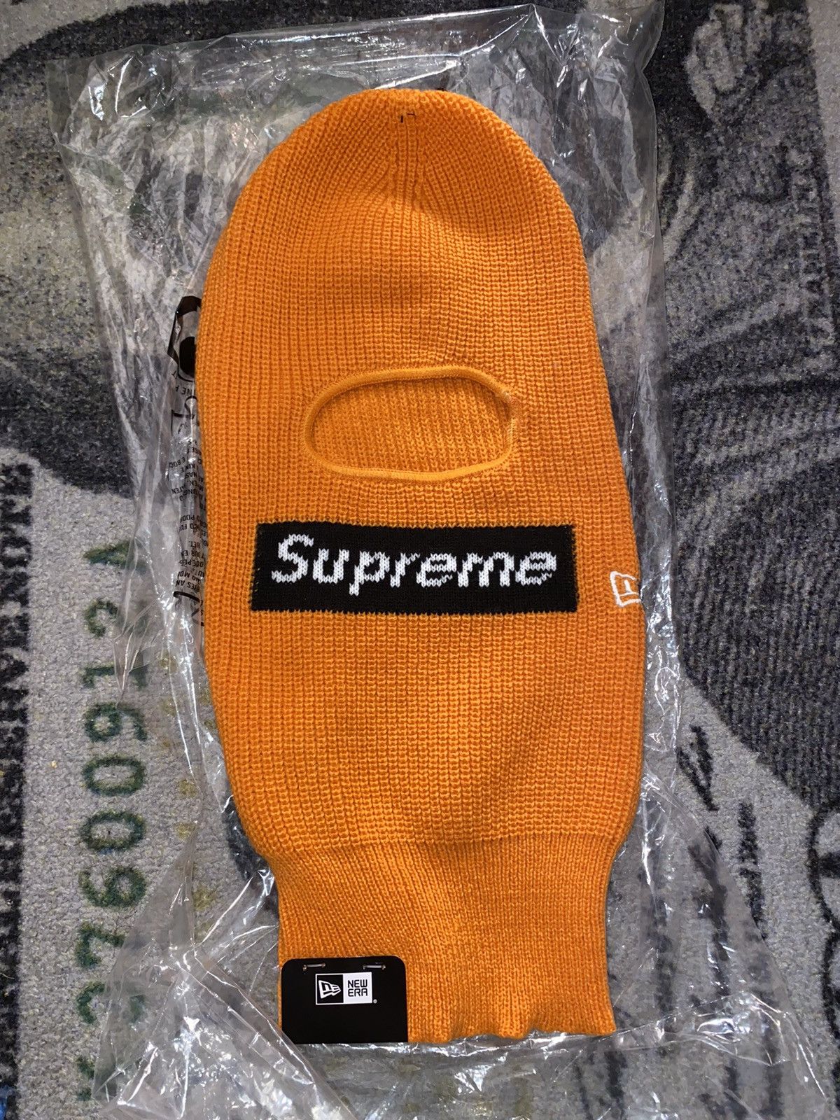 Supreme New Era Box Logo Balaclava (FW22) Orange Menswear