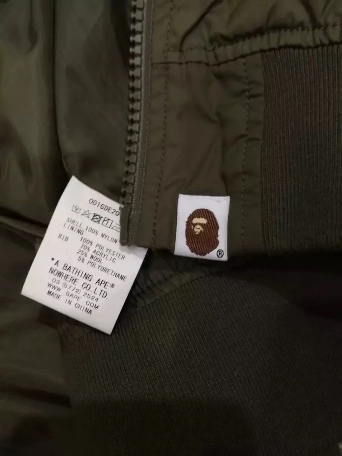 Bape A Bathing Ape bape jacket spellout logo bape bomber jacket Size US S / EU 44-46 / 1 - 10 Thumbnail