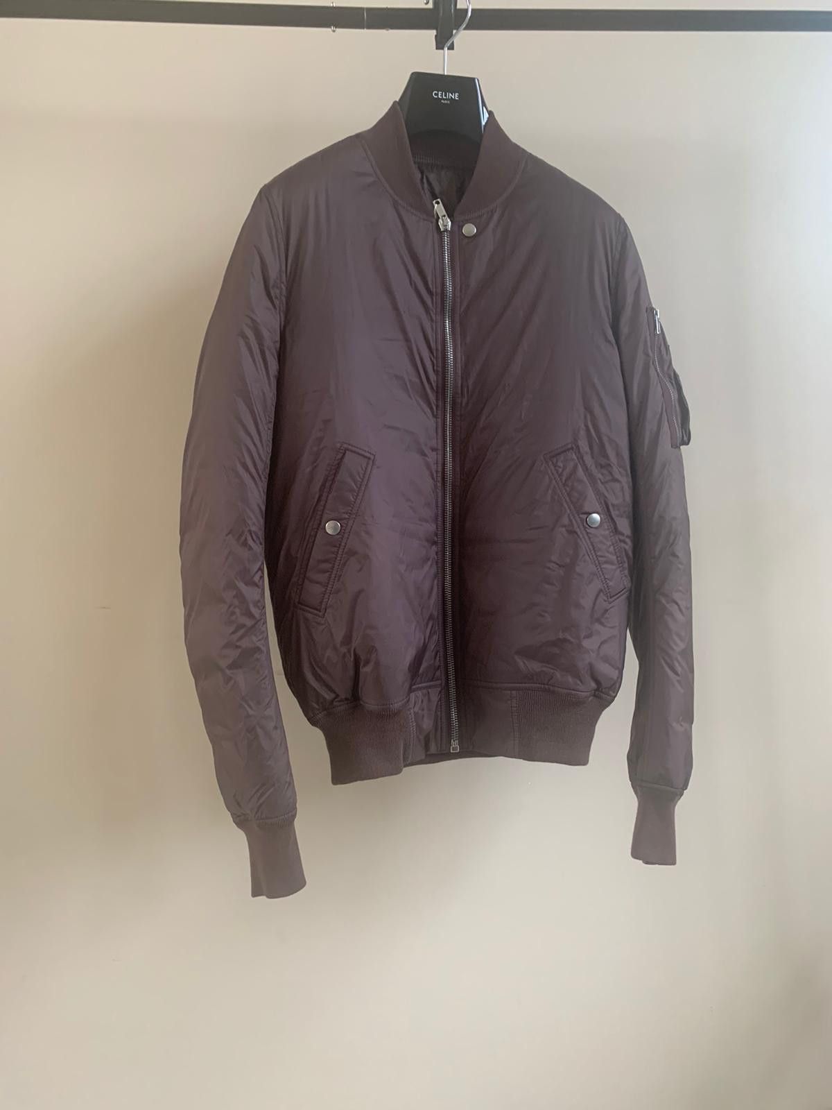 Rick Owens Sashed Flight Bomber in Raisin Size US M / EU 48-50 / 2 - 6 Thumbnail