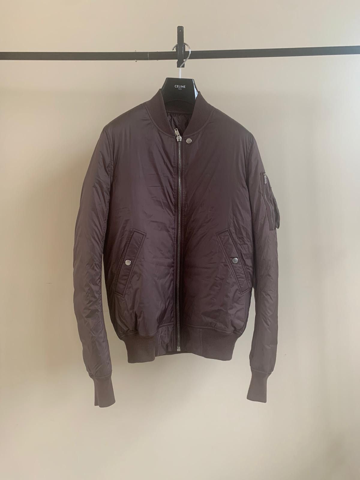 Rick Owens Sashed Flight Bomber in Raisin Size US M / EU 48-50 / 2 - 3 Thumbnail