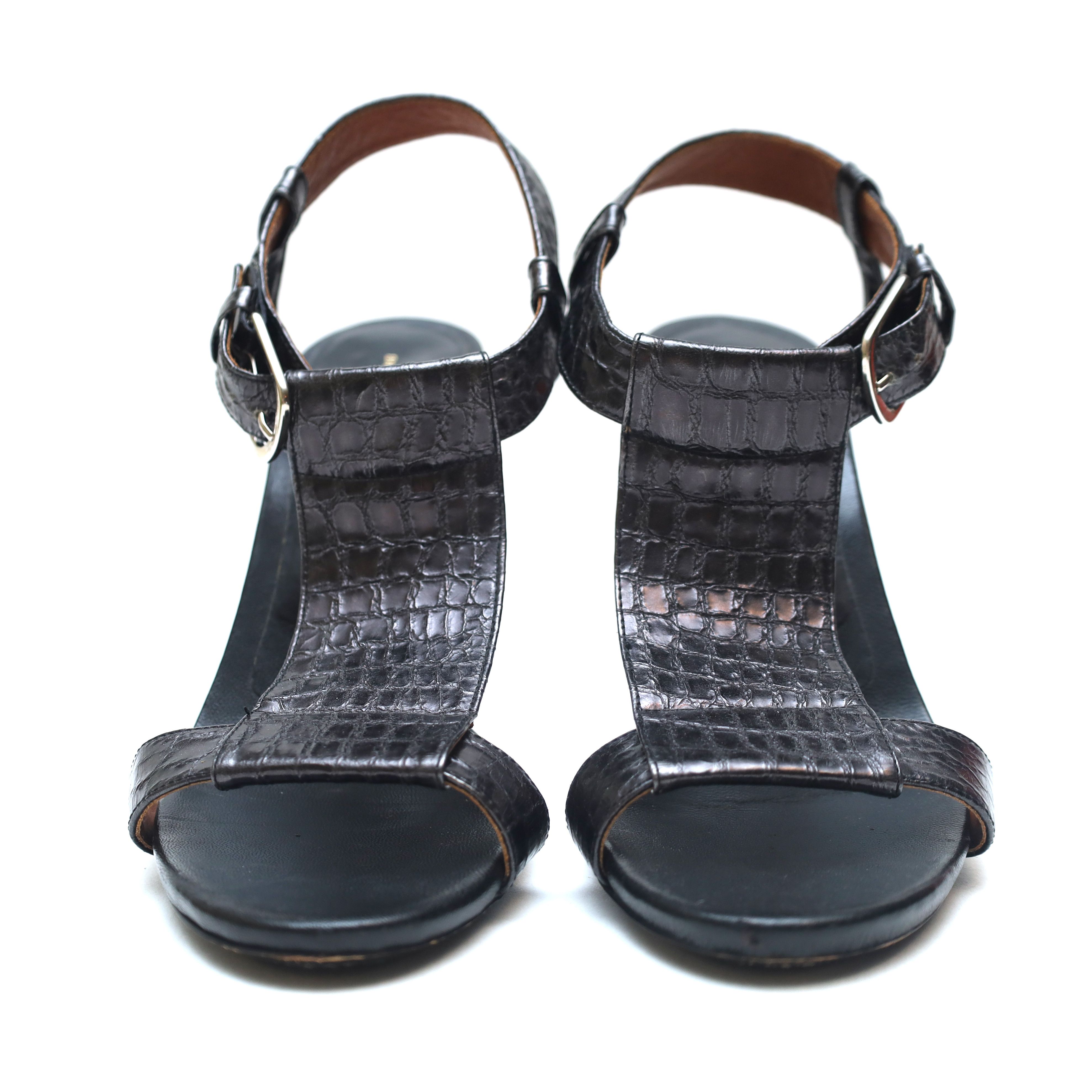 Dries Van Noten Last drop! Dries van Noten Snakeskin Sandals Size US 7 / IT 37 - 3 Thumbnail