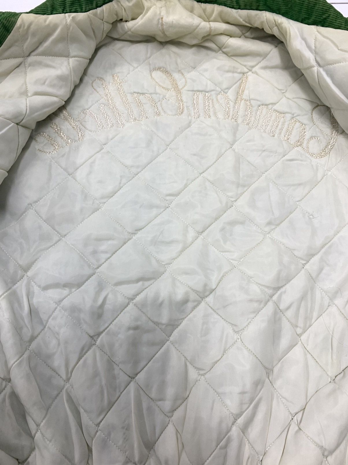 Vintage Vintage 70s Camden Catholic Corduroy Bomber Jacket Size US L / EU 52-54 / 3 - 6 Thumbnail