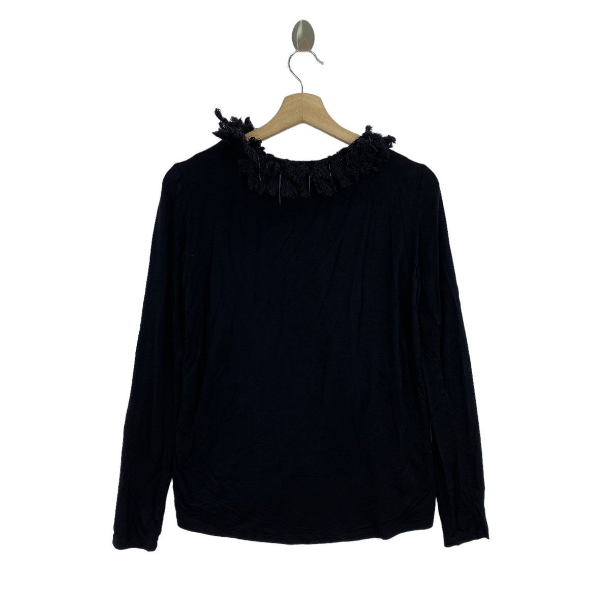 Vintage × Weekend Max Mara Vintage WEEKEND By MAX MARA Italy Designer Black Long Sleeve Size XS / US 0-2 / IT 36-38 - 3 Thumbnail
