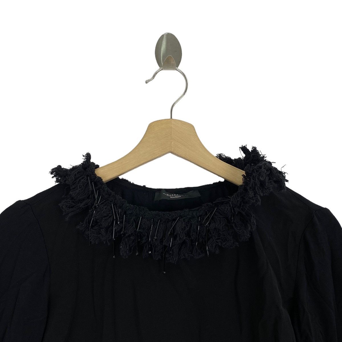 Vintage × Weekend Max Mara Vintage WEEKEND By MAX MARA Italy Designer Black Long Sleeve Size XS / US 0-2 / IT 36-38 - 2 Thumbnail