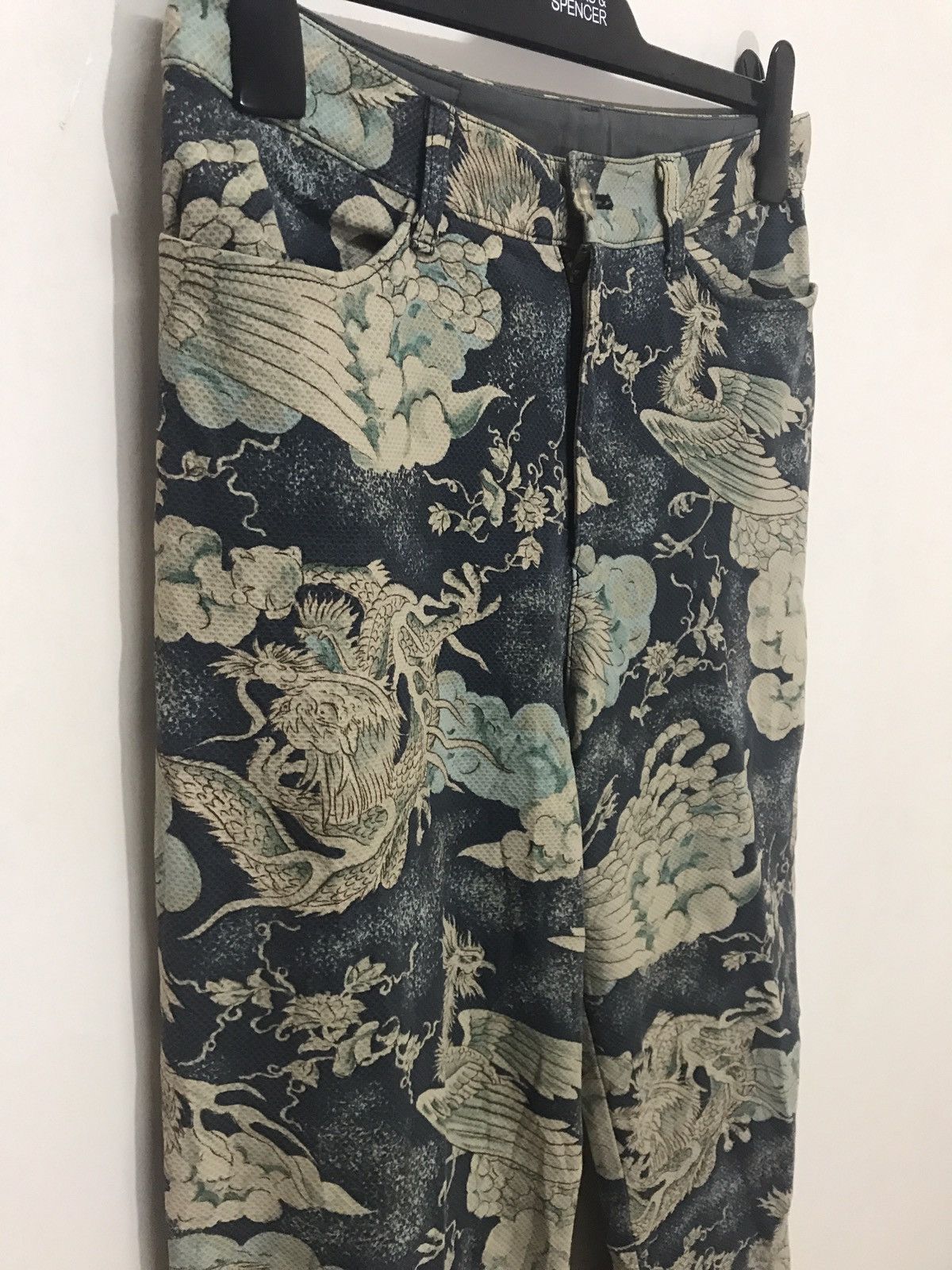 Japanese Brand OVER PRINT PANTS DESIGN YAKUZA JAPANESE STYLE Size US 31 - 2 Thumbnail